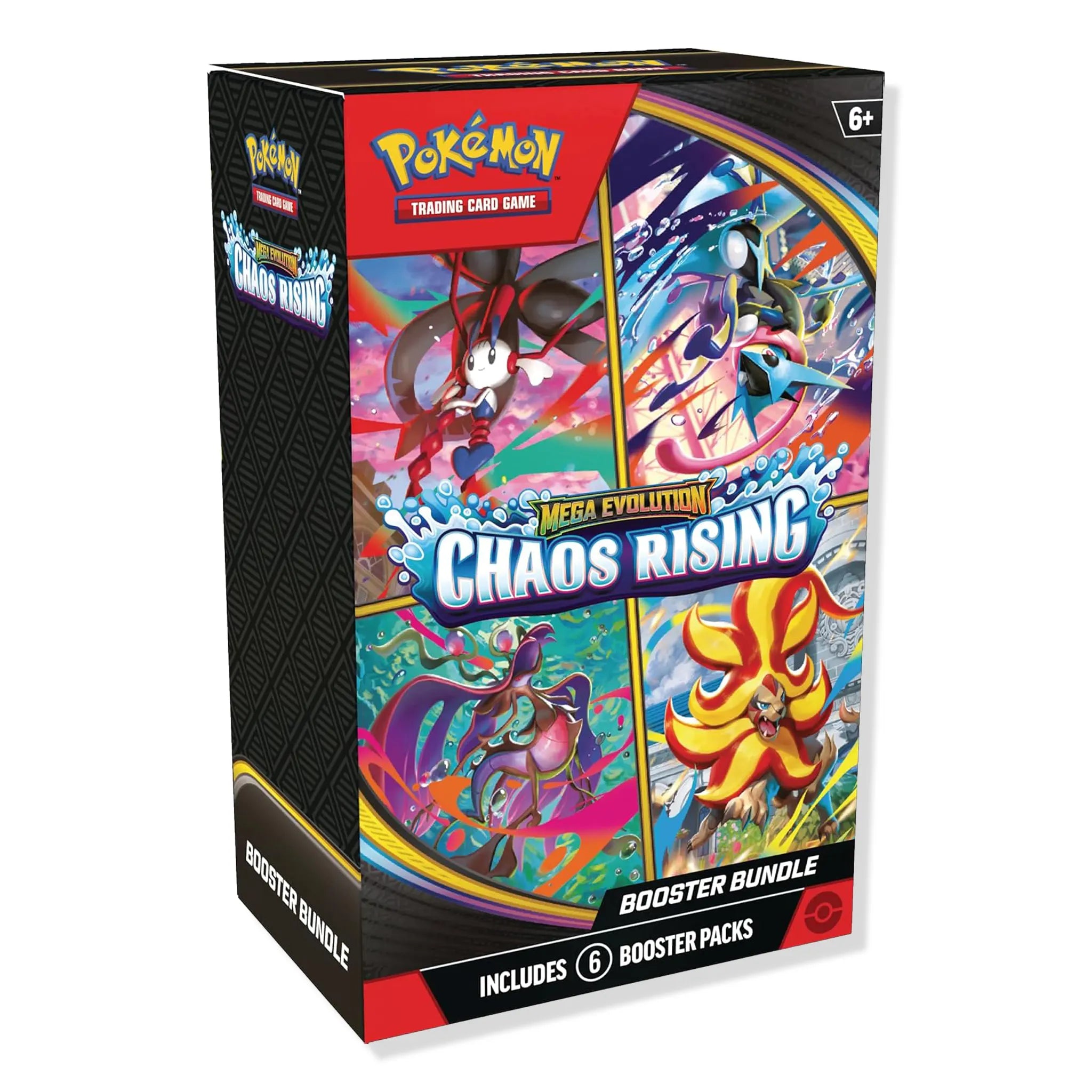 Front View of Pokémon Mega Evolution Chaos Rising Booster Bundle