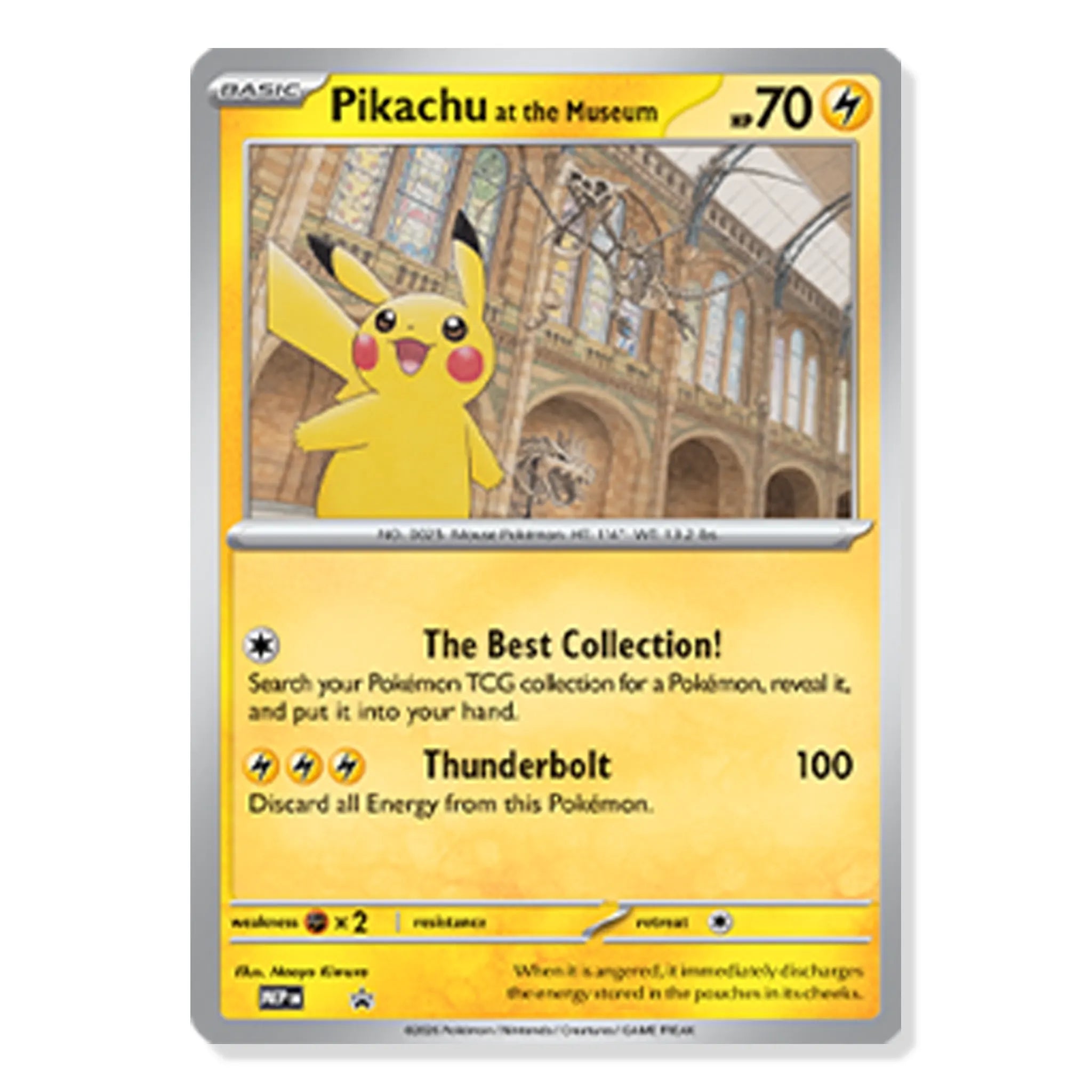 Front View of Pokemon Pikachu At the Museum