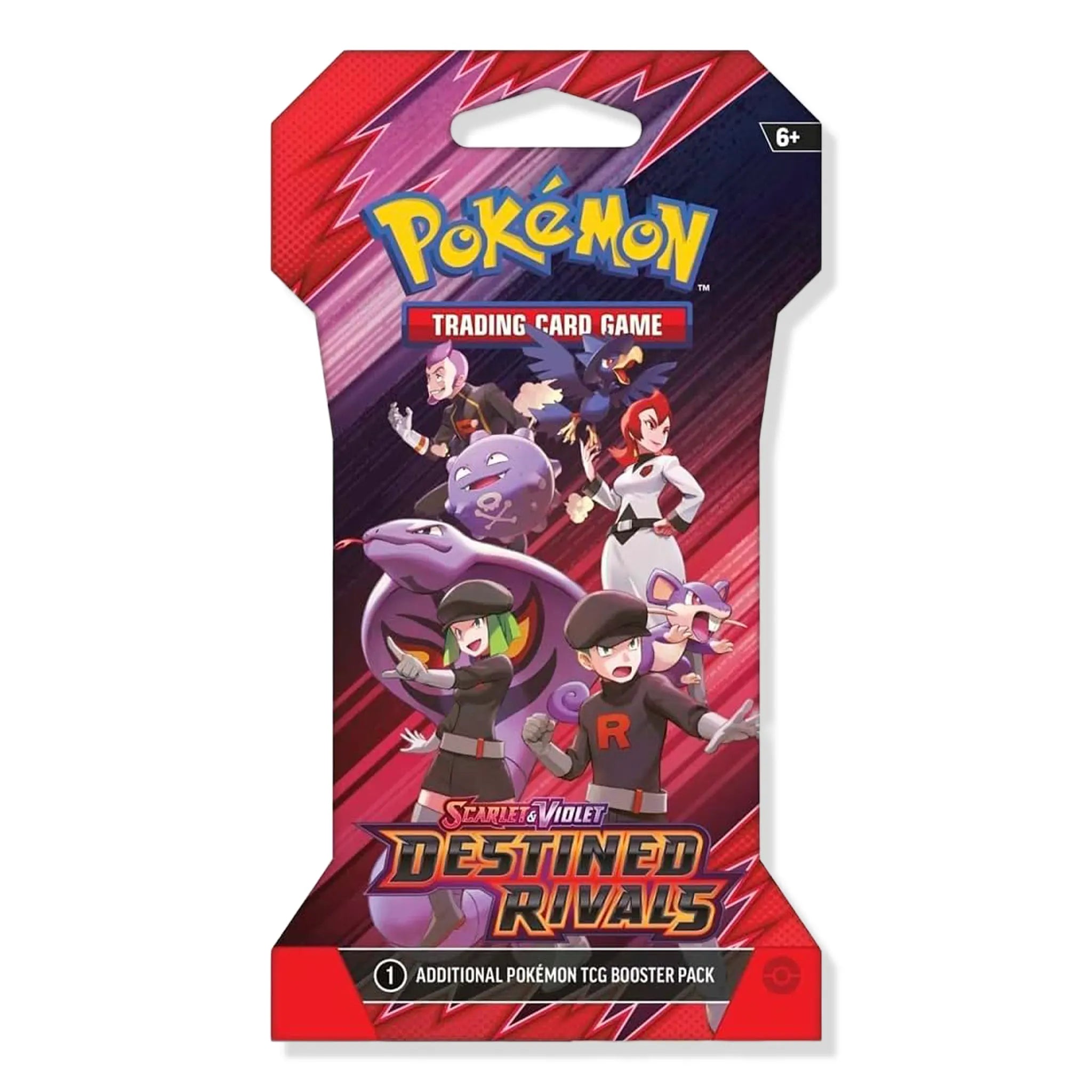 Front View of Pokemon Scarlet & Violet Destined Rivals 8 Booster Pack (2025)