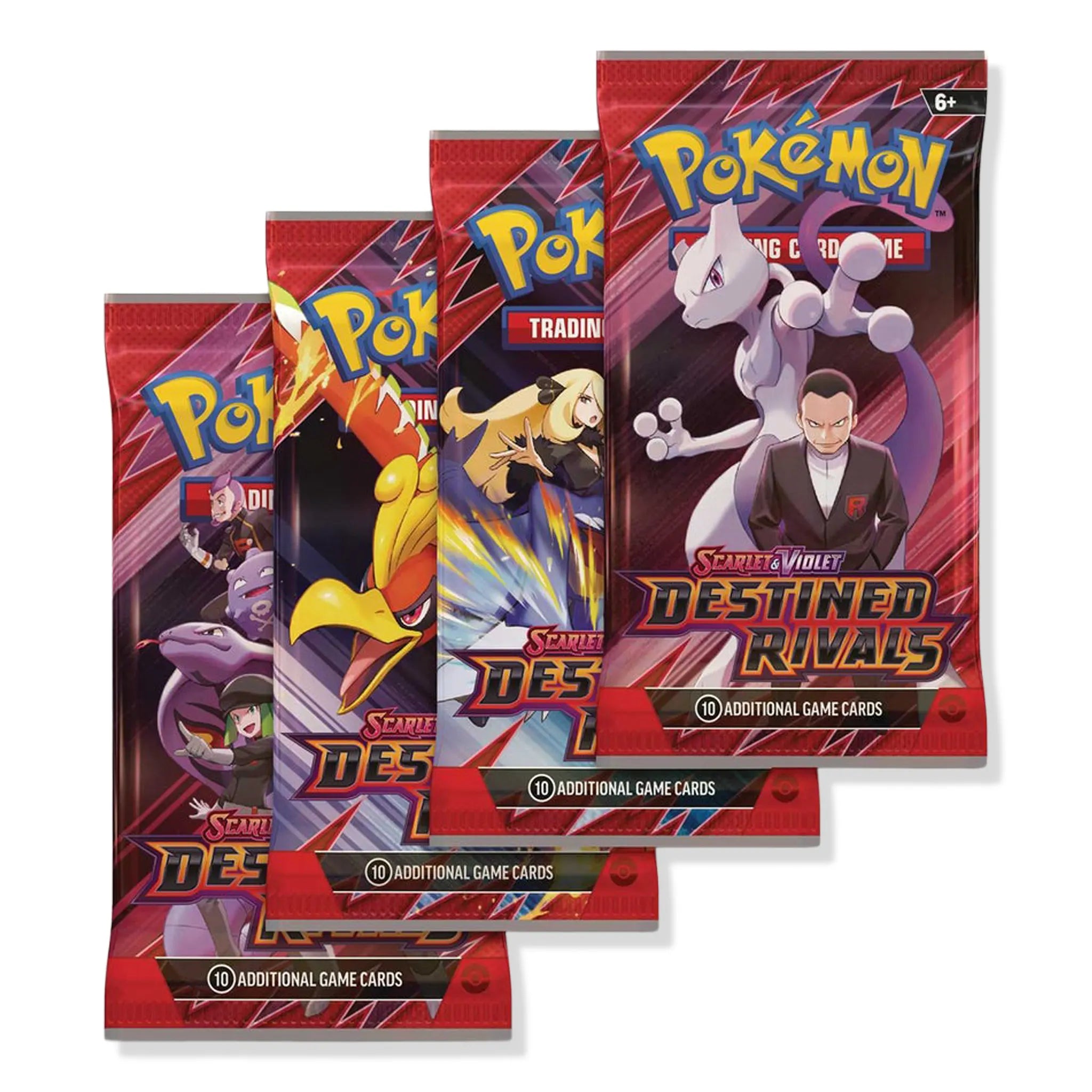 Front View of Pokemon Scarlet & Violet Destined Rivals 8 Booster Pack Bundle(2025) (Artwork May Vary)