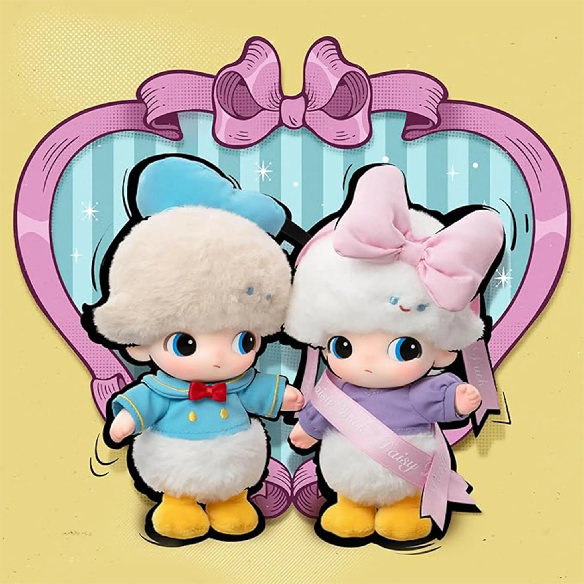 Labubu View of Pop Mart Labubu Dimoo World x Disney Series Vinyl Plush Keychain Sealed Case (Case of 6)