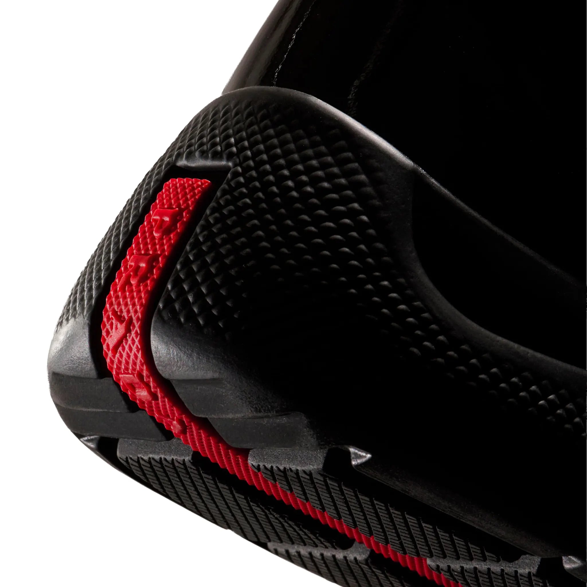 Sole Back View of Prada Americas Cup Patent Leather And Technical fabric Black Sneakers 4E3400_ASZ_F0002