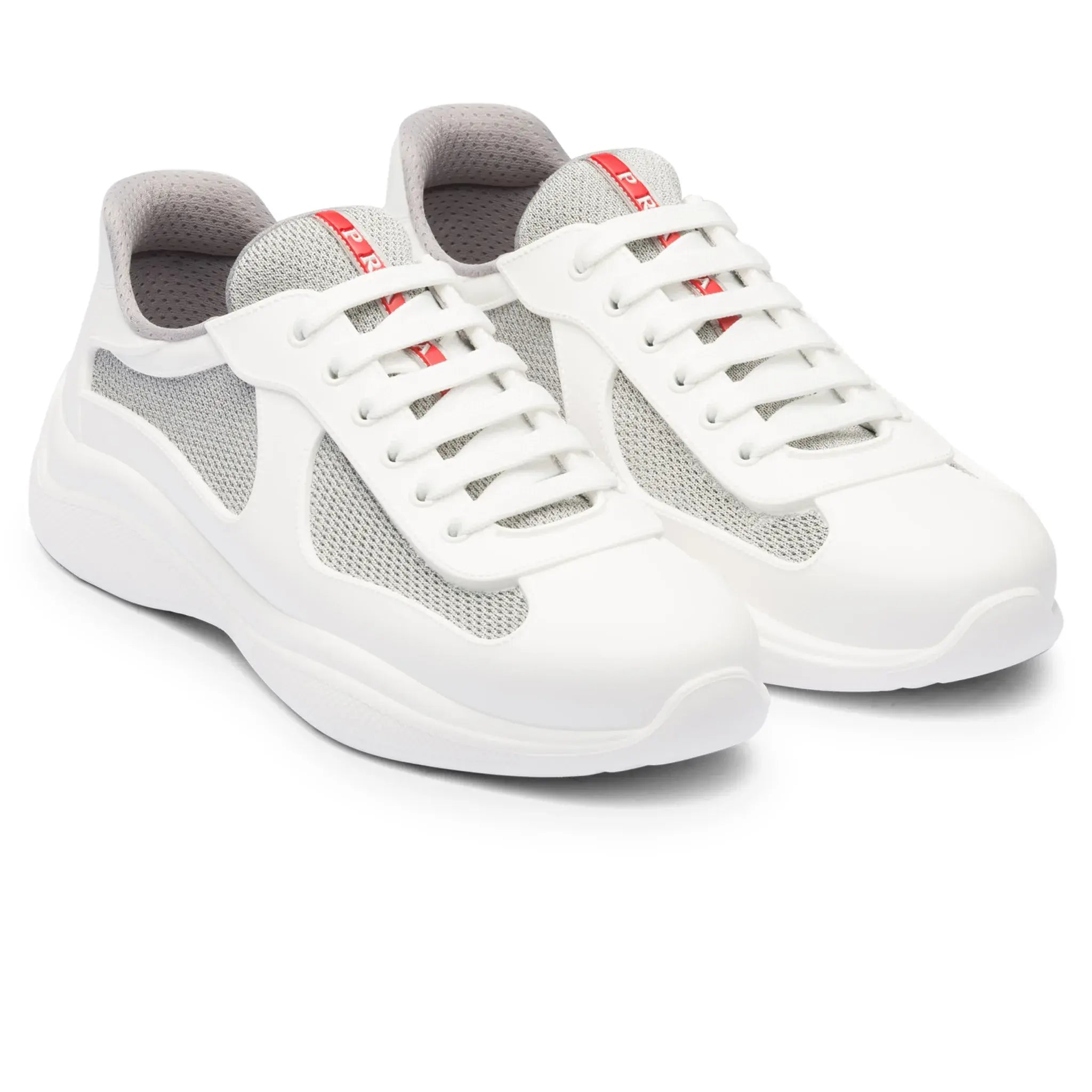 Front view of Prada Americas Cup White Sneaker