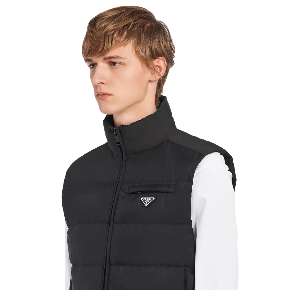 Prada Padded Re Nylon Black Gilet | SGB033_1WQ9_F0002_S_191 Prada Padded Re Nylon Black Gilet | SGB033_1WQ9_F0002_S_191