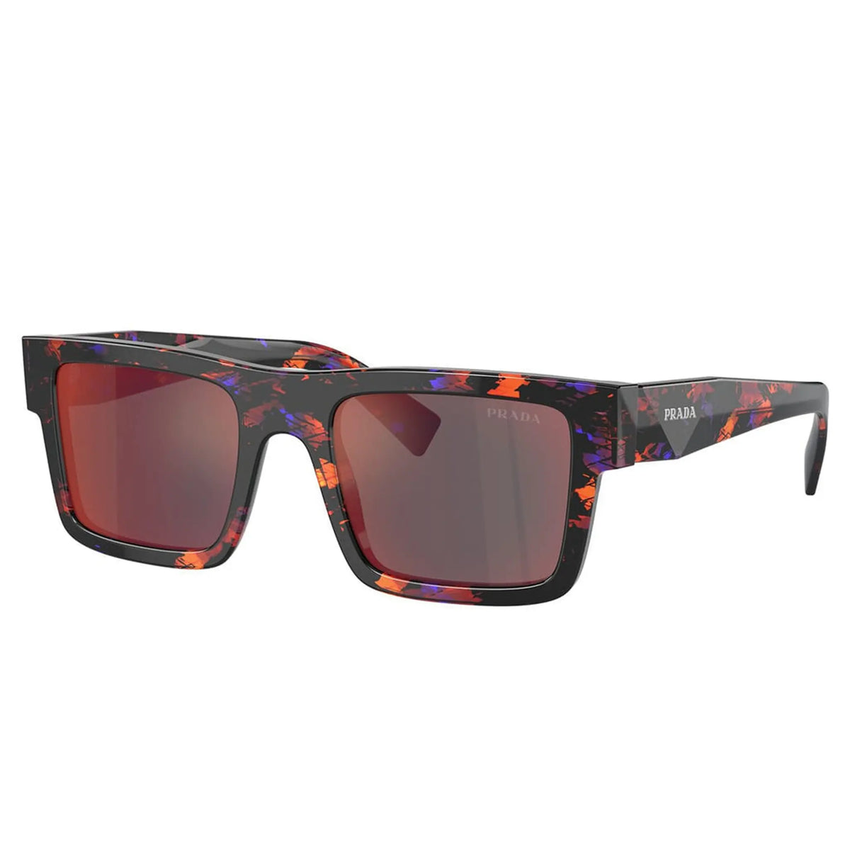 Prada PR 19WS 06V40E Abstract Orange Sunglasses PR 19WS 06V40E