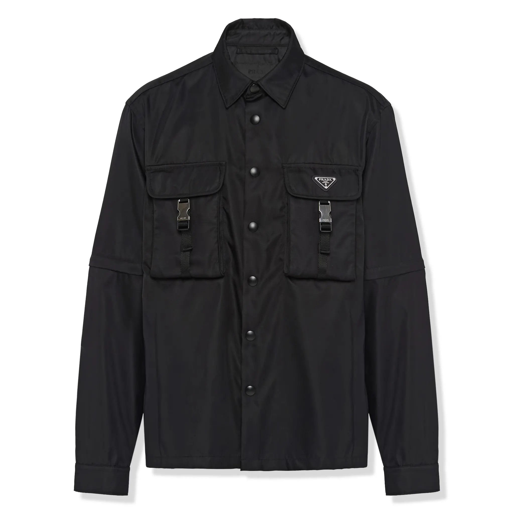 Prada Re-Nylon Gabardine Black Shirt