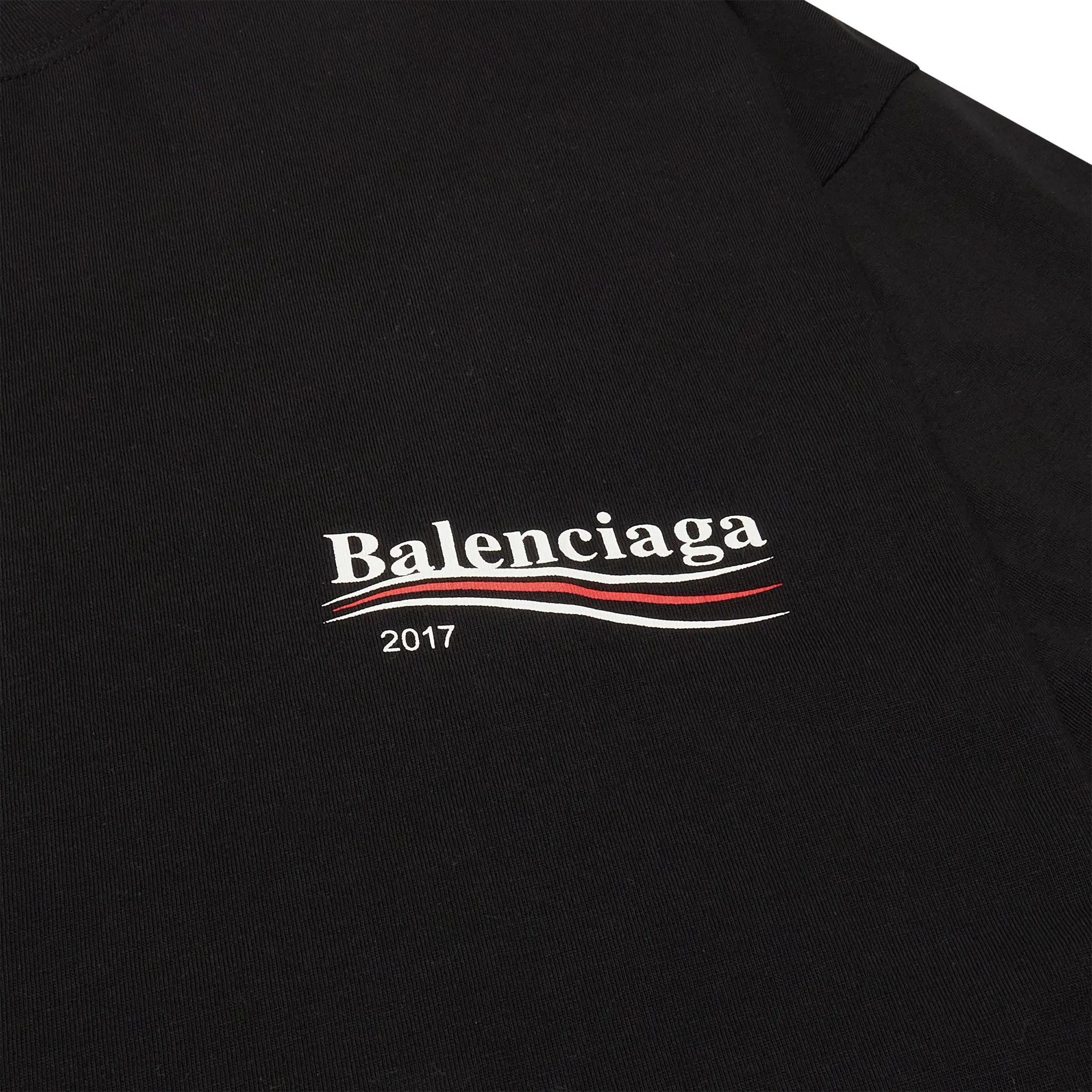 Preloved - Balenciaga Political Wave Campaign 2017 Black T-Shirt