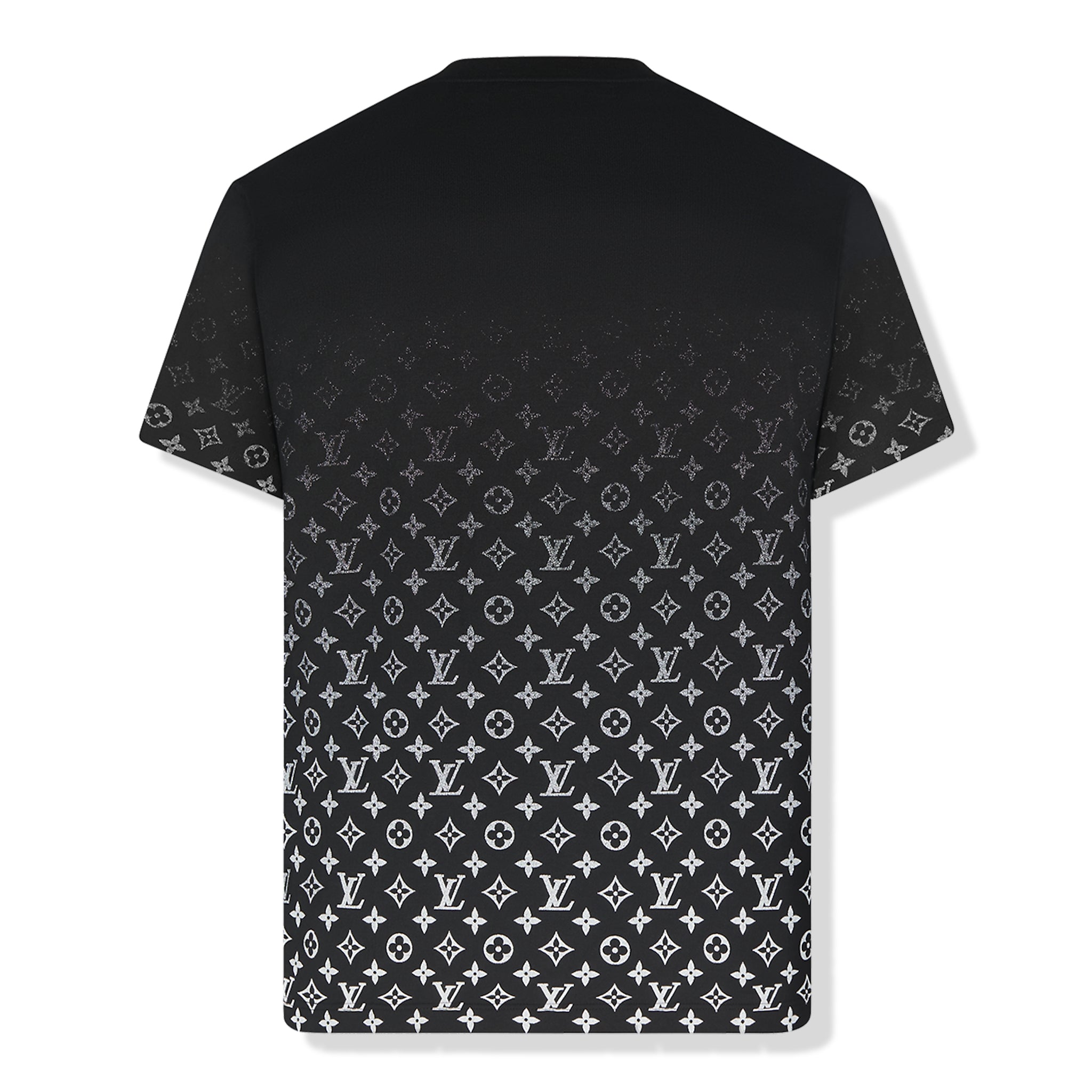 Back view of Preloved - Louis Vuitton Monogram Gradient Cotton Black T Shirt