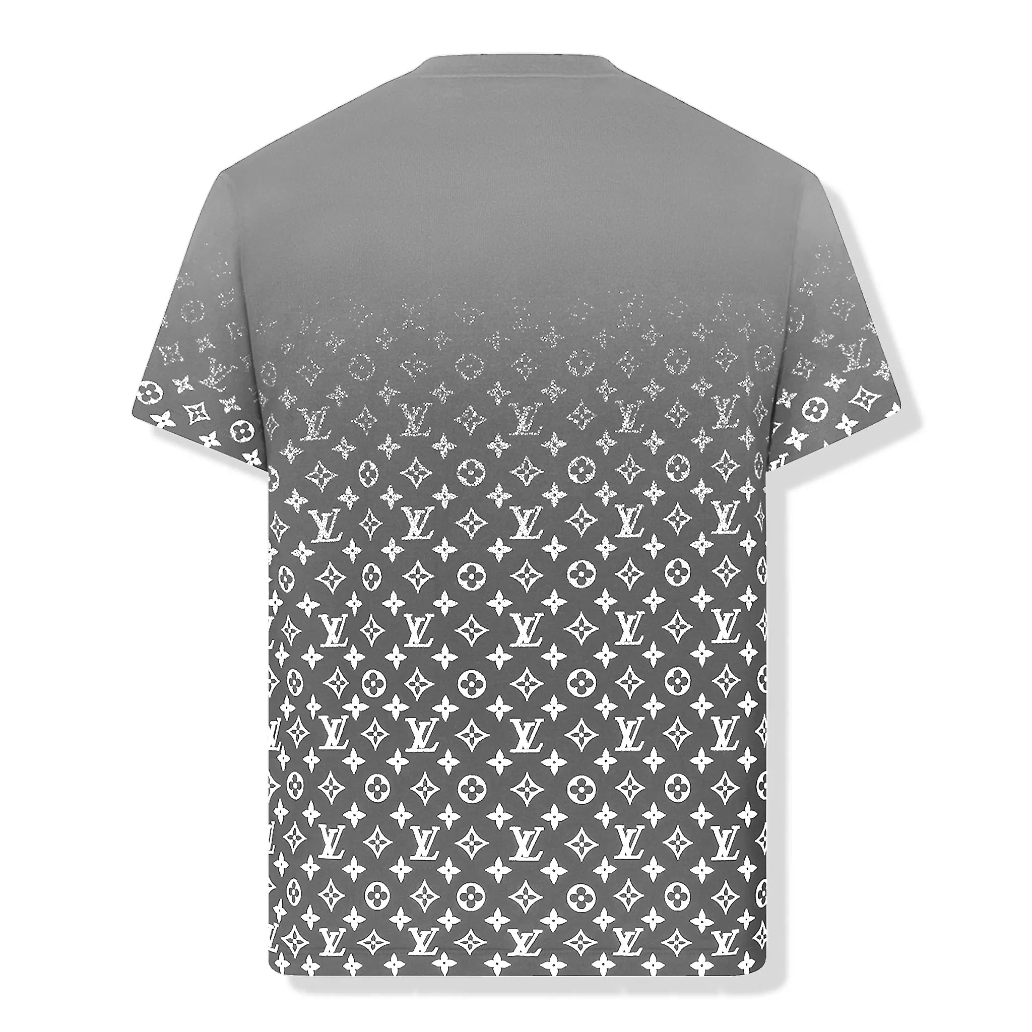 Back view of Preloved - Louis Vuitton Monogram Gradient Cotton Grey T Shirt