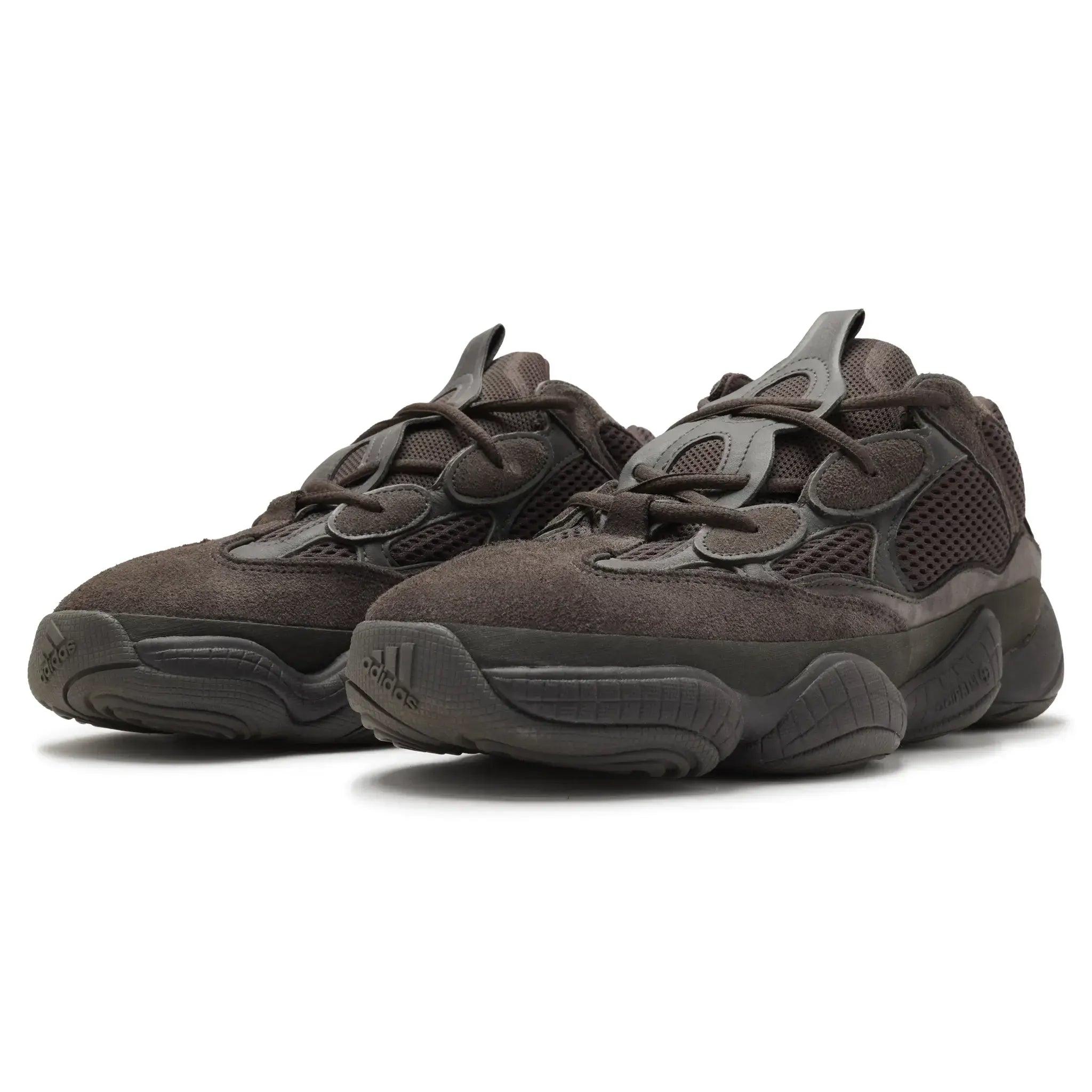 Front Side View of Preloved - Adidas Yeezy 500 Utility Black F36640