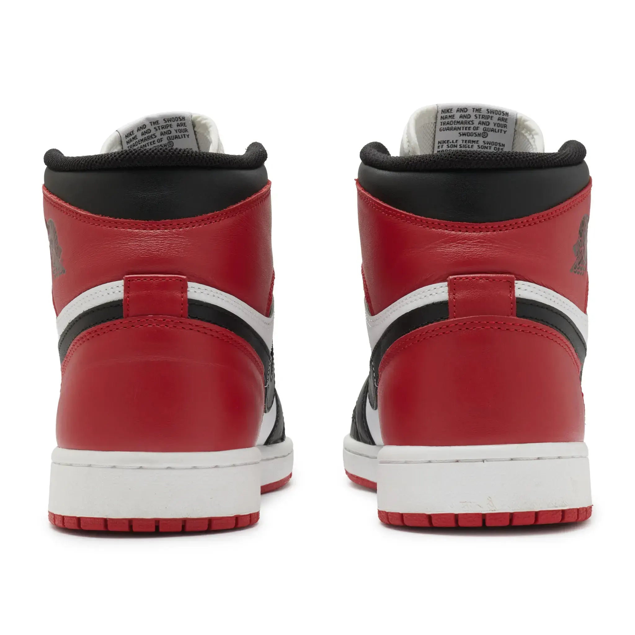 Back View of Preloved - Air Jordan 1 Retro High OG Black Toe (2013) 555088-184