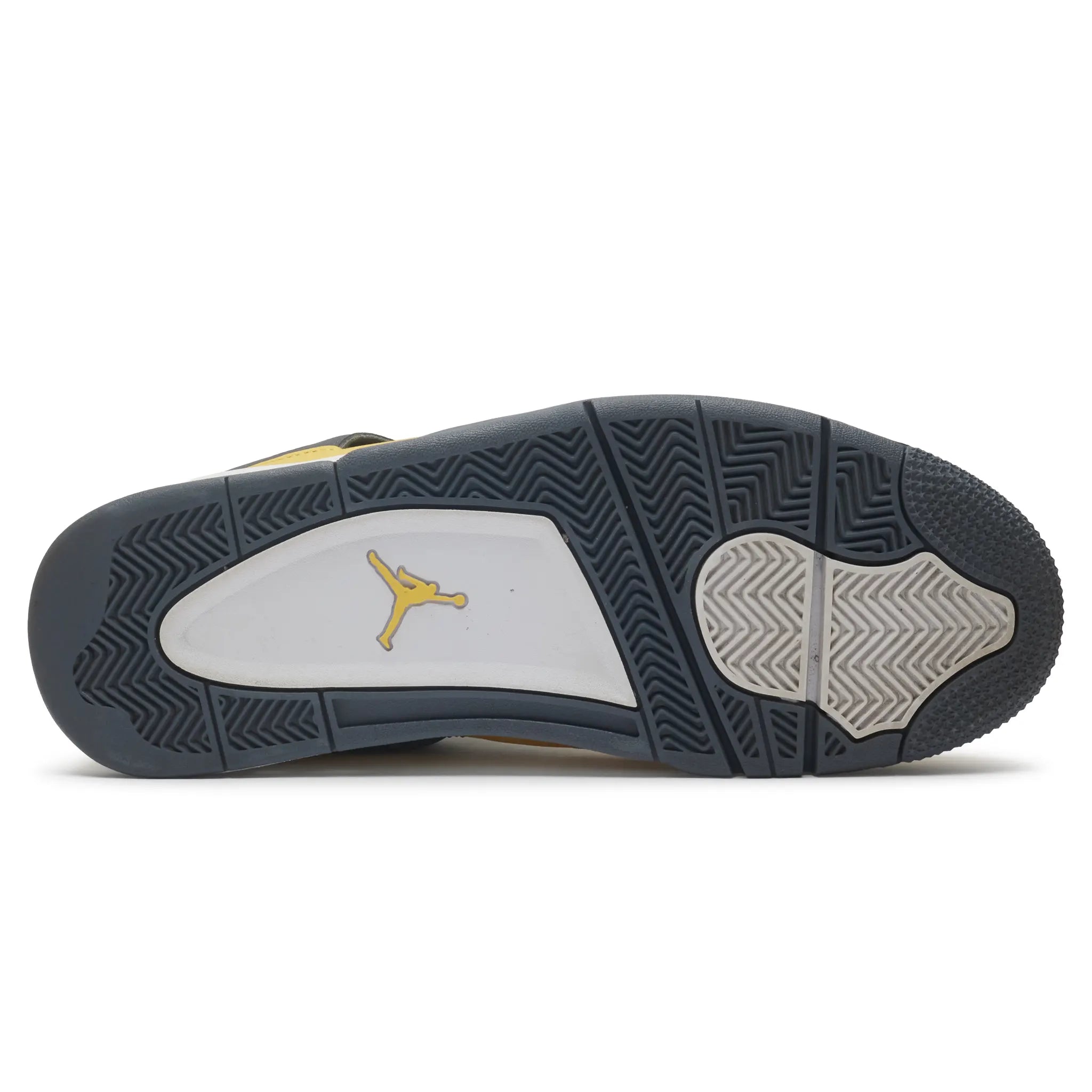 Sole View of Preloved - Air Jordan 4 Retro Lightning (2021) CT8527-700