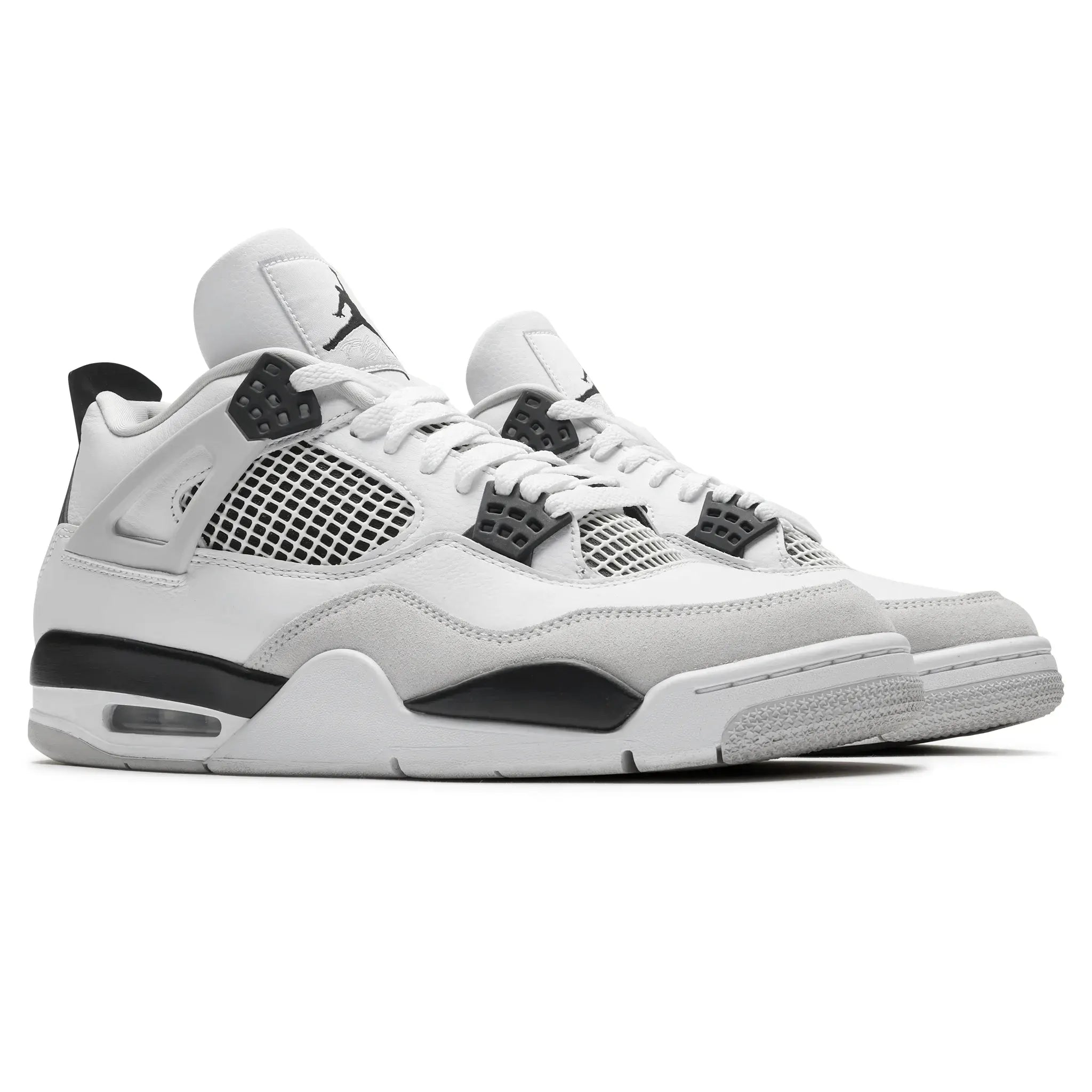 Front Side View of Preloved - Air Jordan 4 Retro Military Black