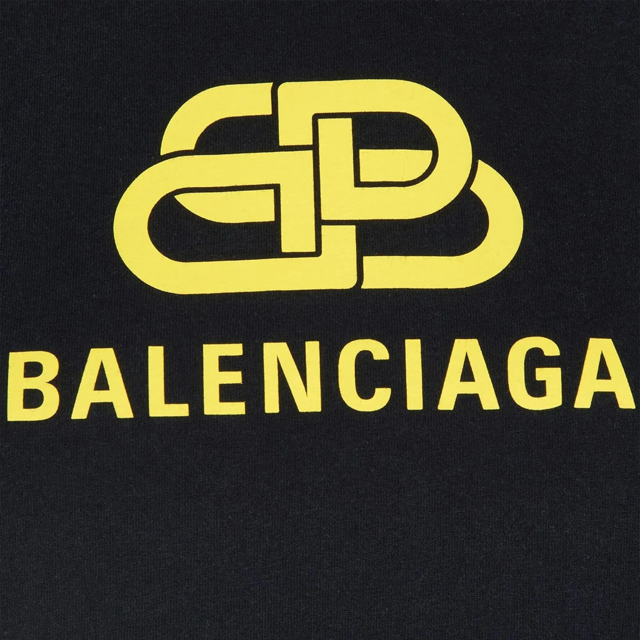 Detailed View of Preloved - Balenciaga BB New Logo Black T-Shirt
