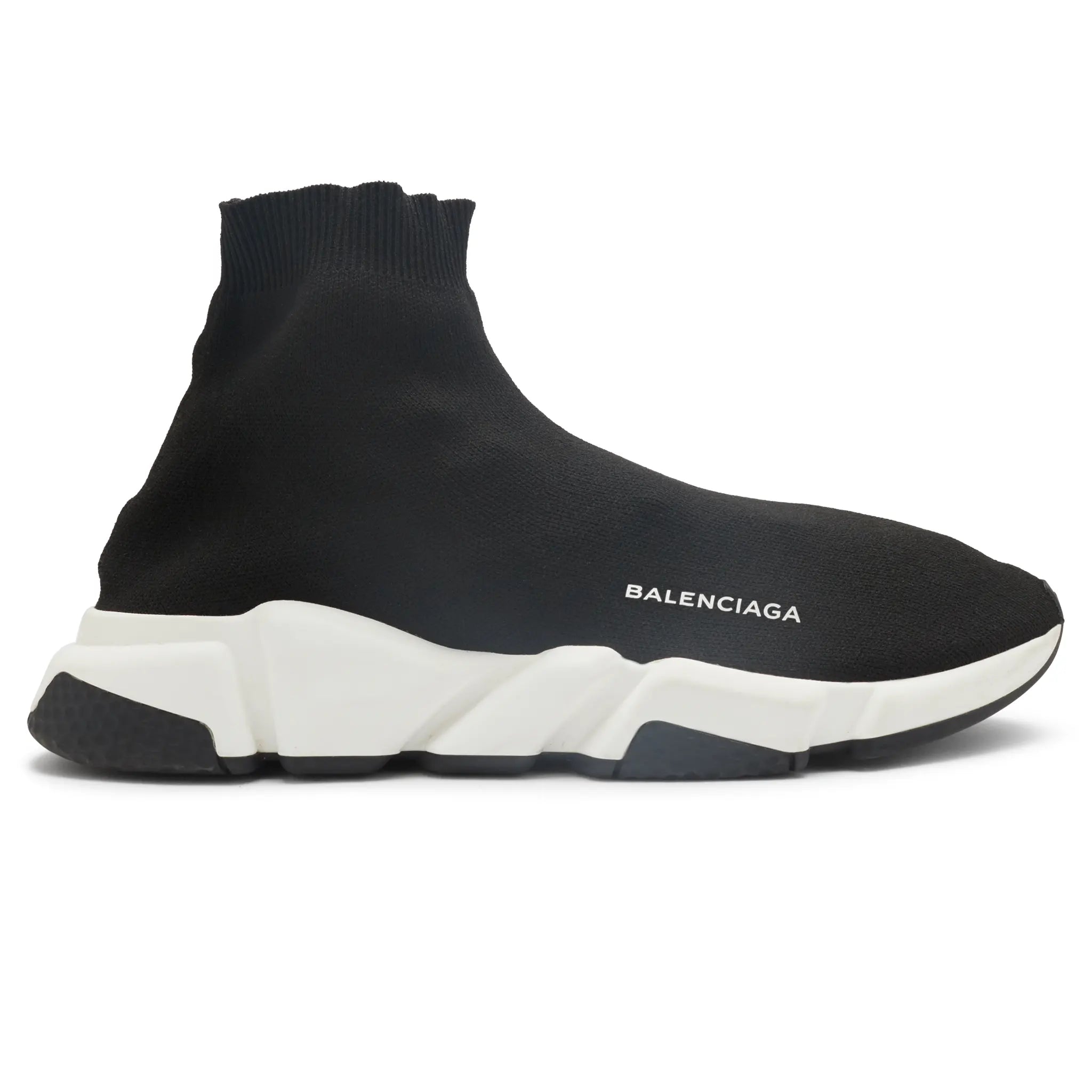 Preloved - Balenciaga Speed Knit Sock Black White