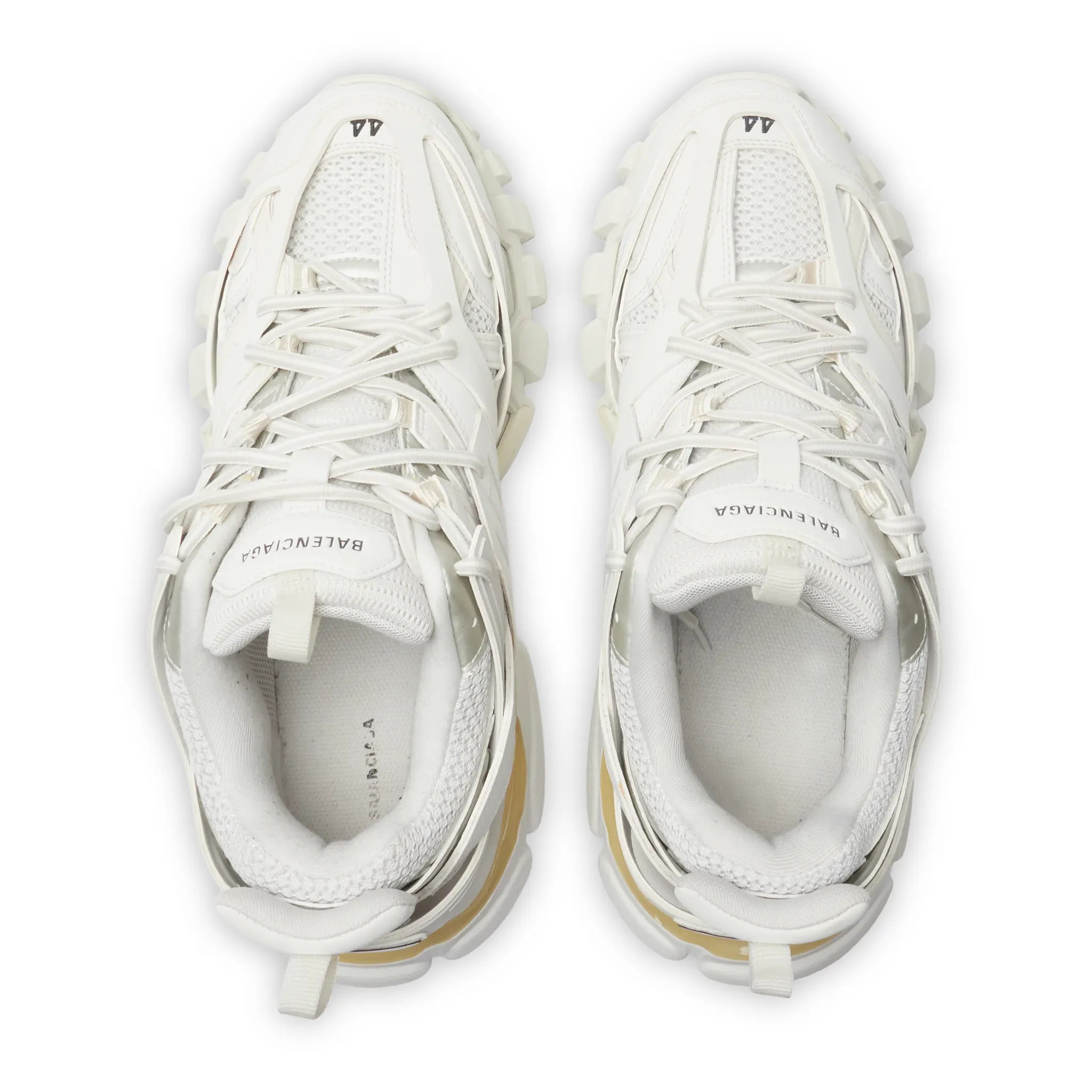 Upper View of Preloved - Balenciaga Track 2.0 Sneaker Triple White Clear Sole