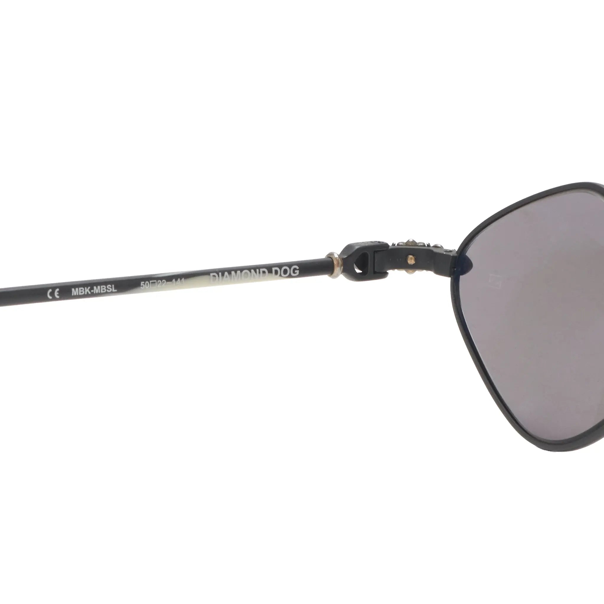 Detailed View of Preloved - Chrome Hearts Diamond Dog Black Titanium Sunglasses