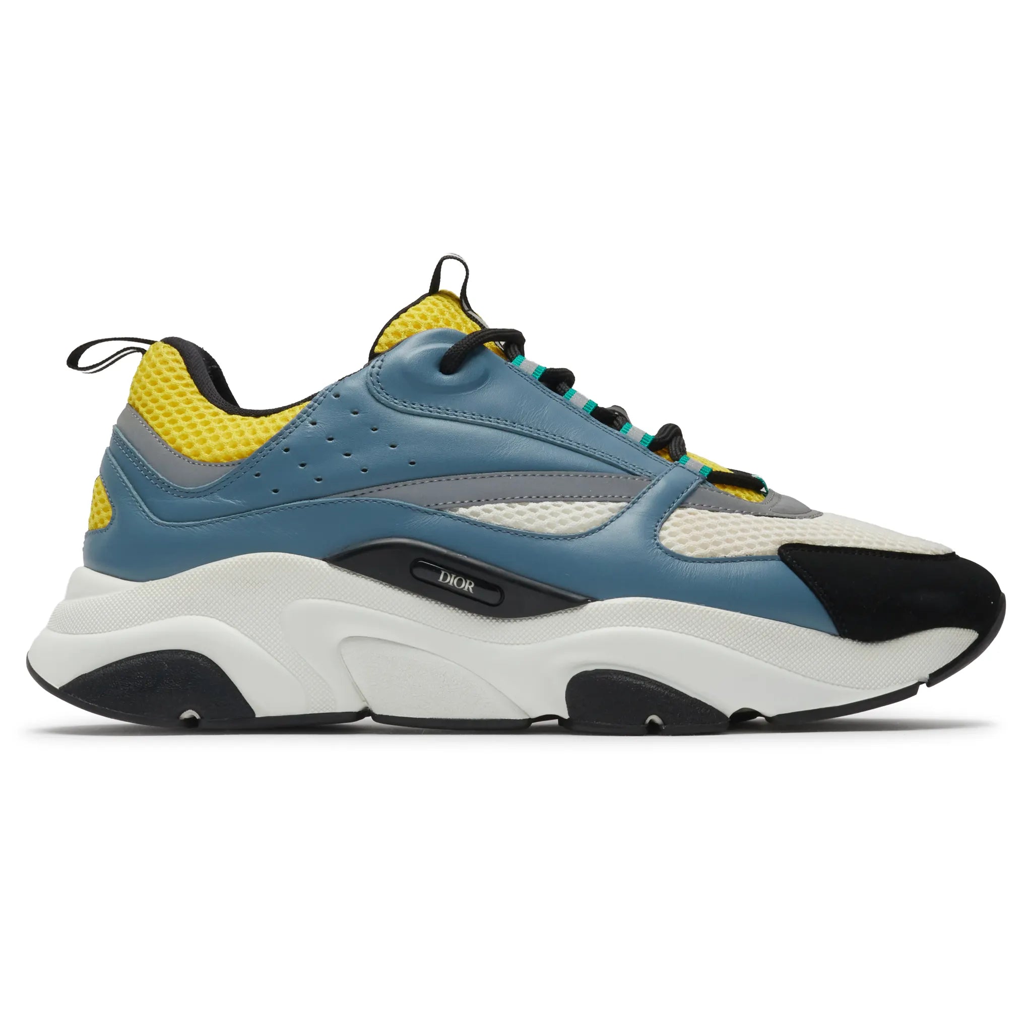 Side View of Preloved - Dior B22 Blue Yellow Trainer 3SN231ZCQ_H561