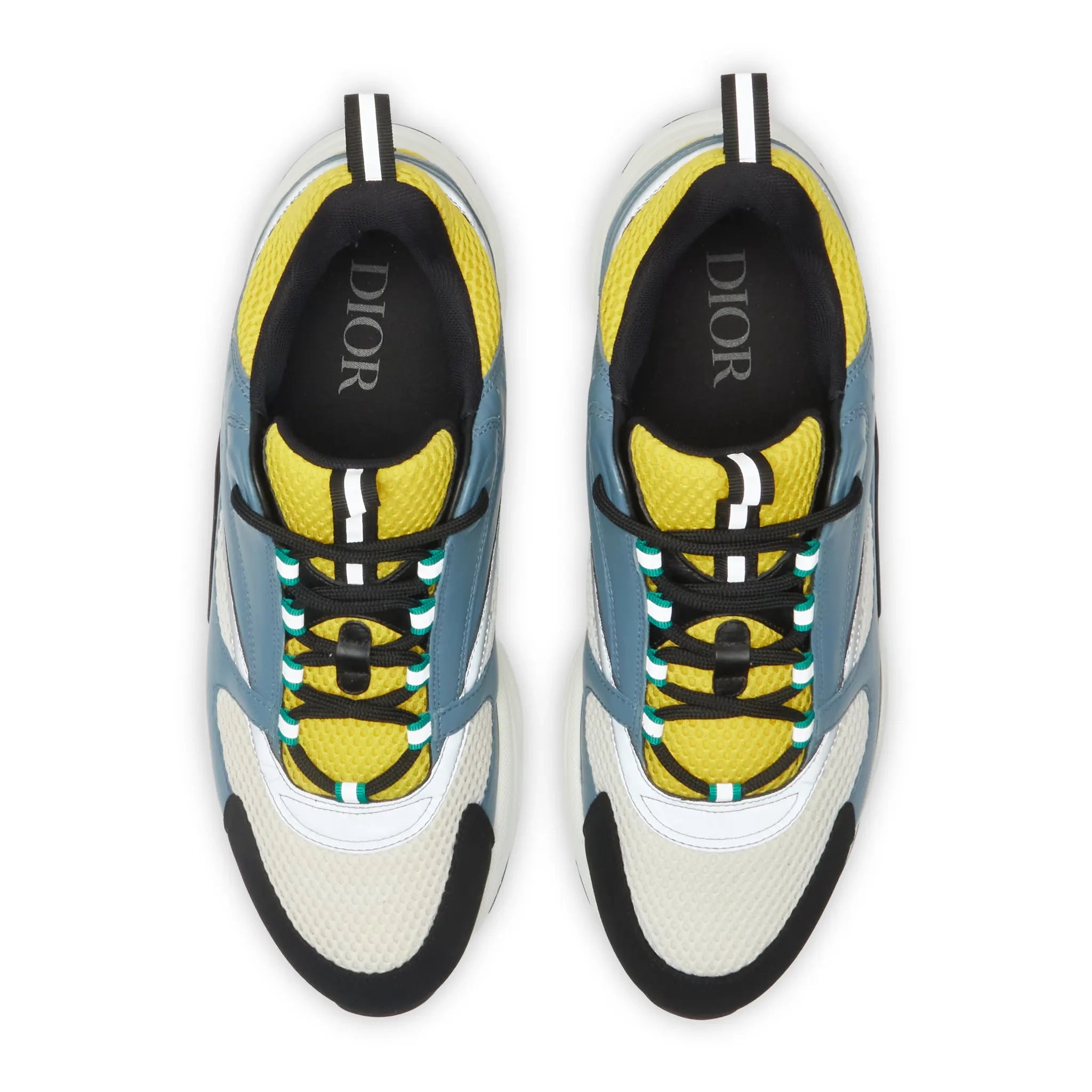 Upper View of Preloved - Dior B22 Blue Yellow Trainer 3SN231ZCQ_H561