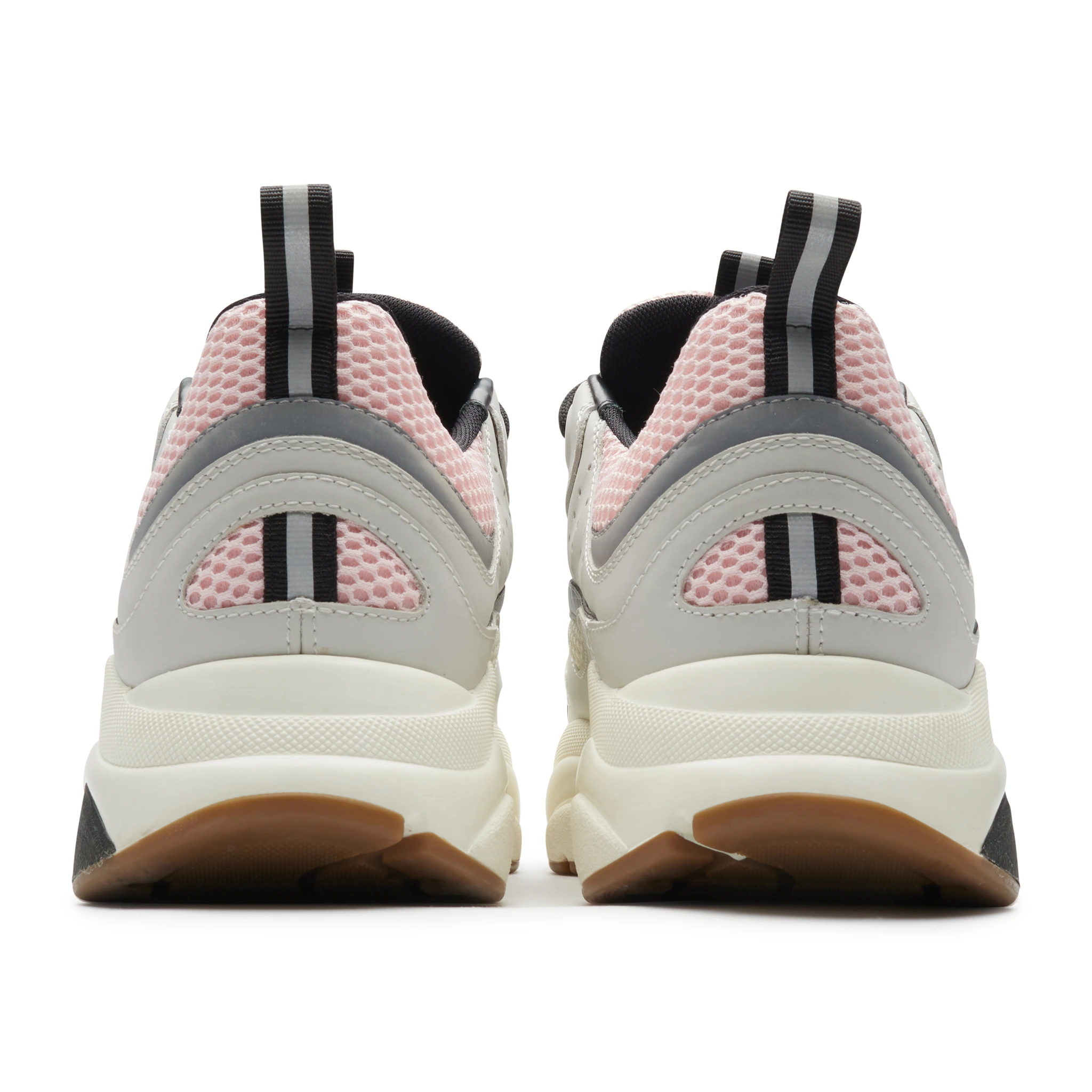 Heel view of Preloved - Dior B22 Pale Pink Grey Trainer 3SN231YKB_H069 