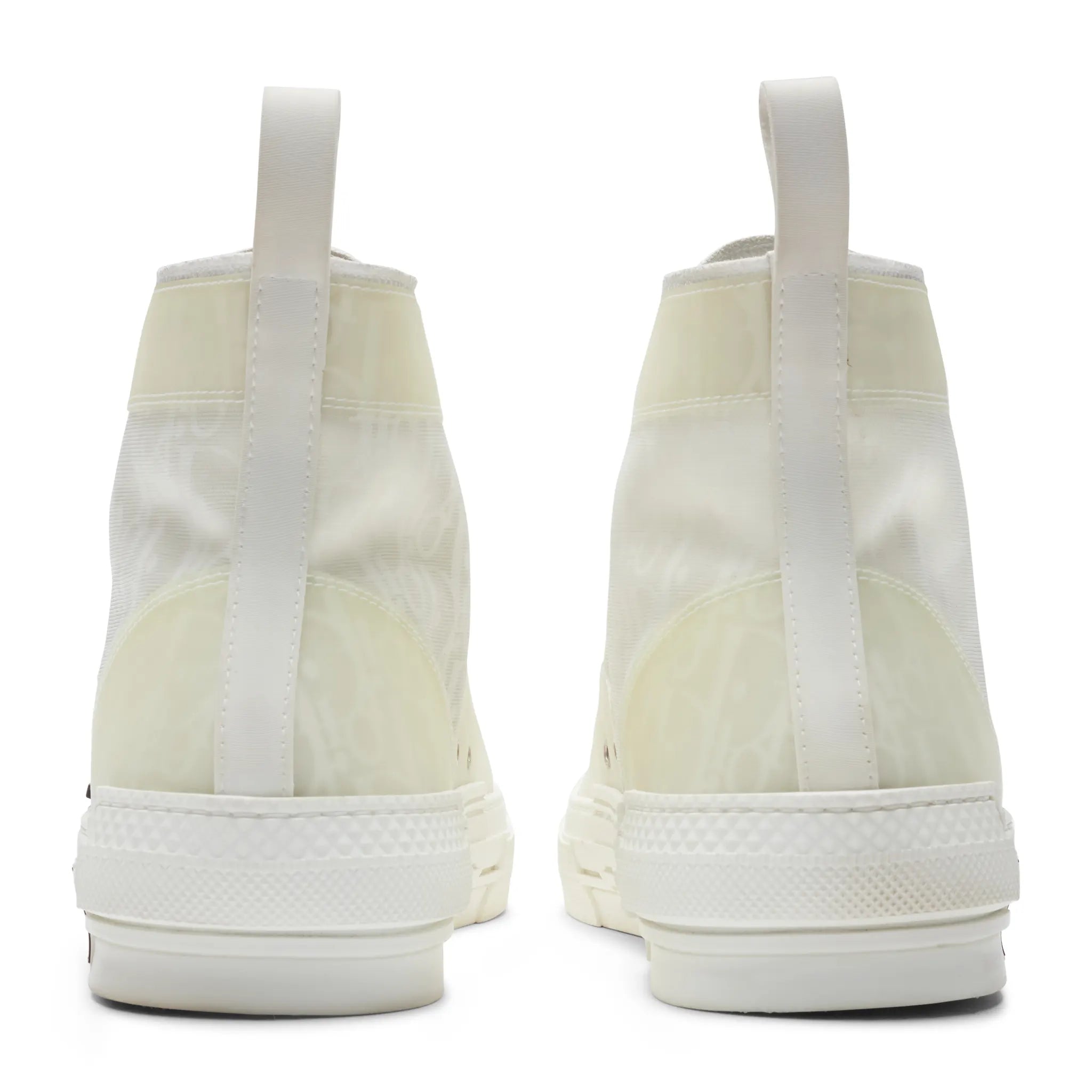 Back View of Preloved - Dior B23 Dior Oblique Canvas High White Sneaker 3SH118YNT_H060