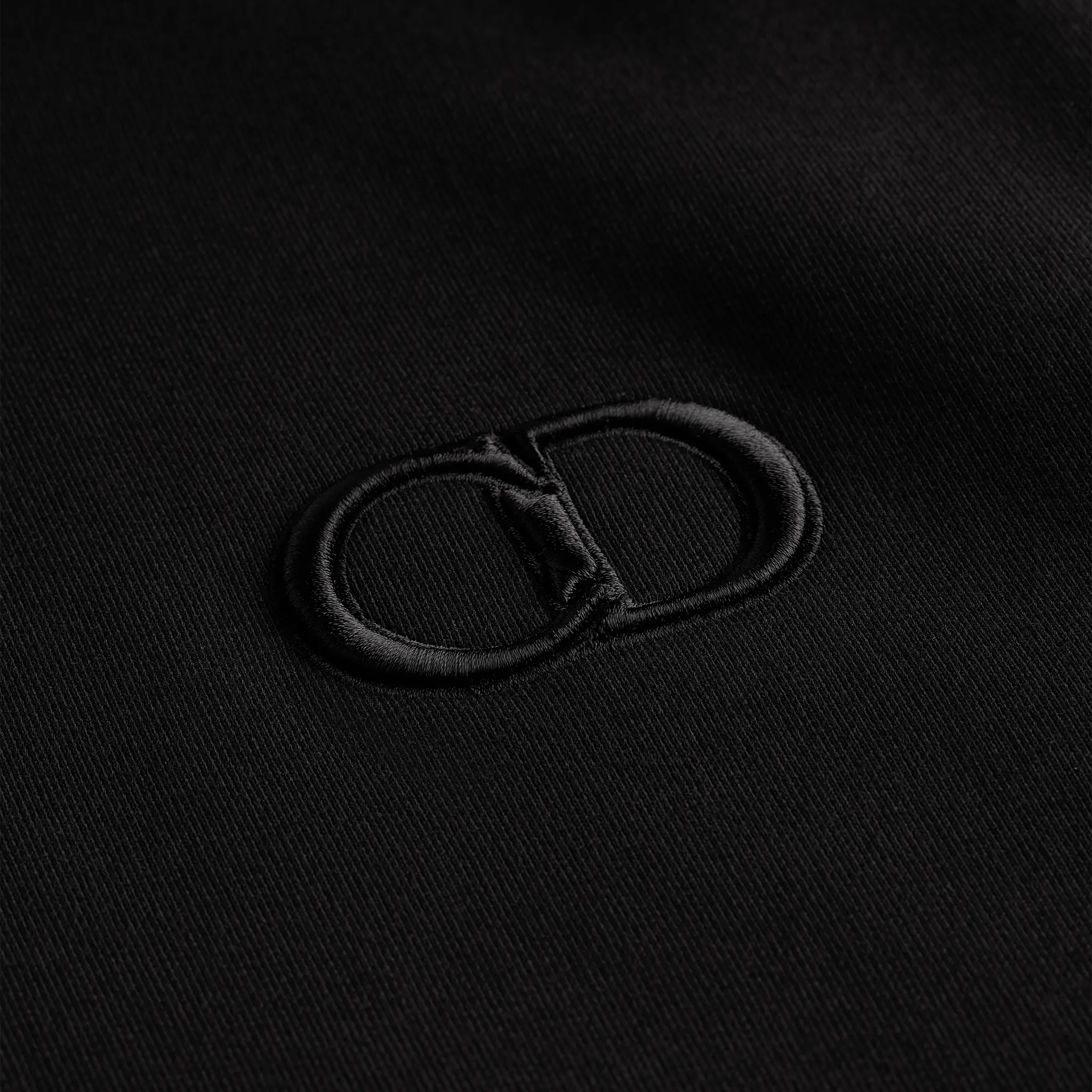 Detailed Front View of Preloved - Dior CD Icon Black Hoodie 113J698A0531_C989