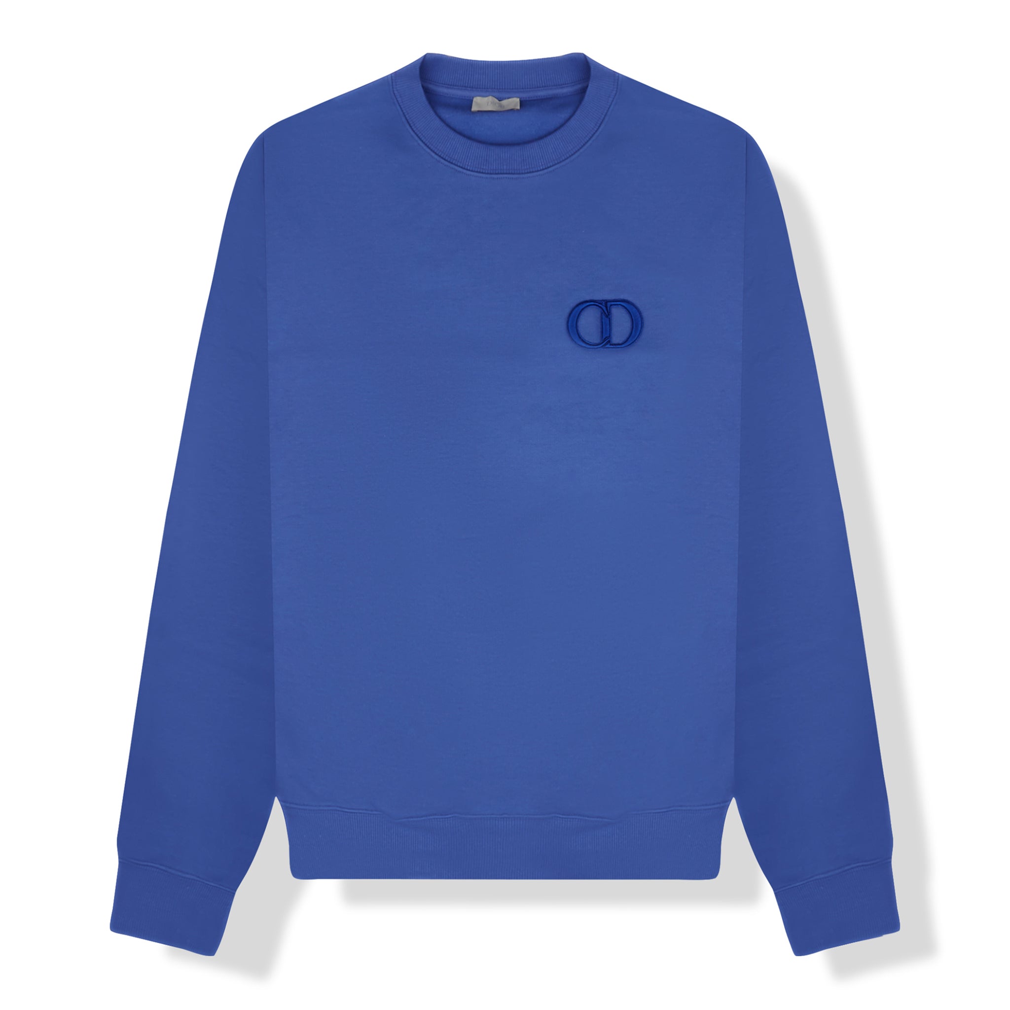 Front View of Preloved - Dior CD Icon Electric Blue Sweatshirt 113J699A0531