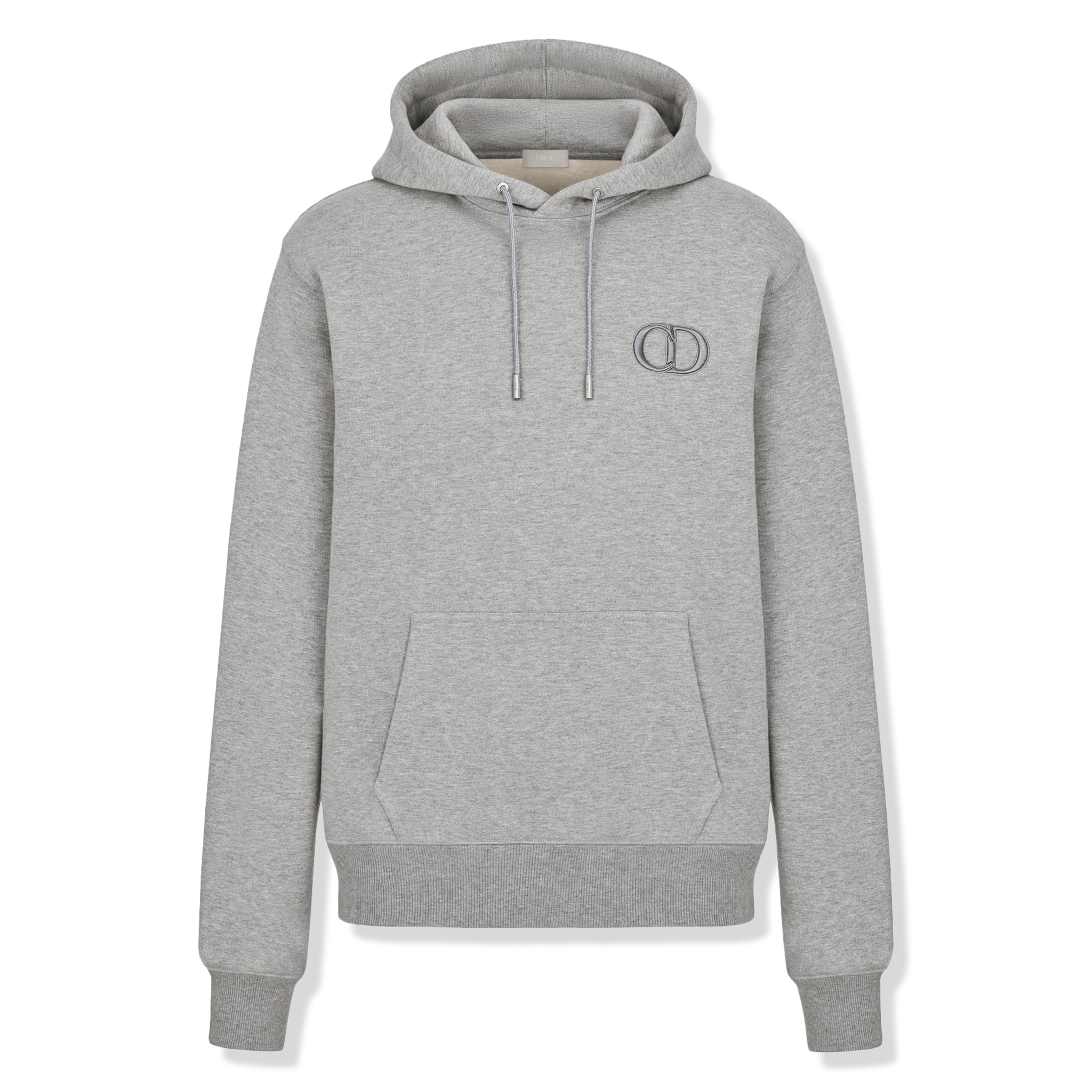 Front View of Preloved - Dior CD Icon Grey Hoodie 113J698A0531_C888