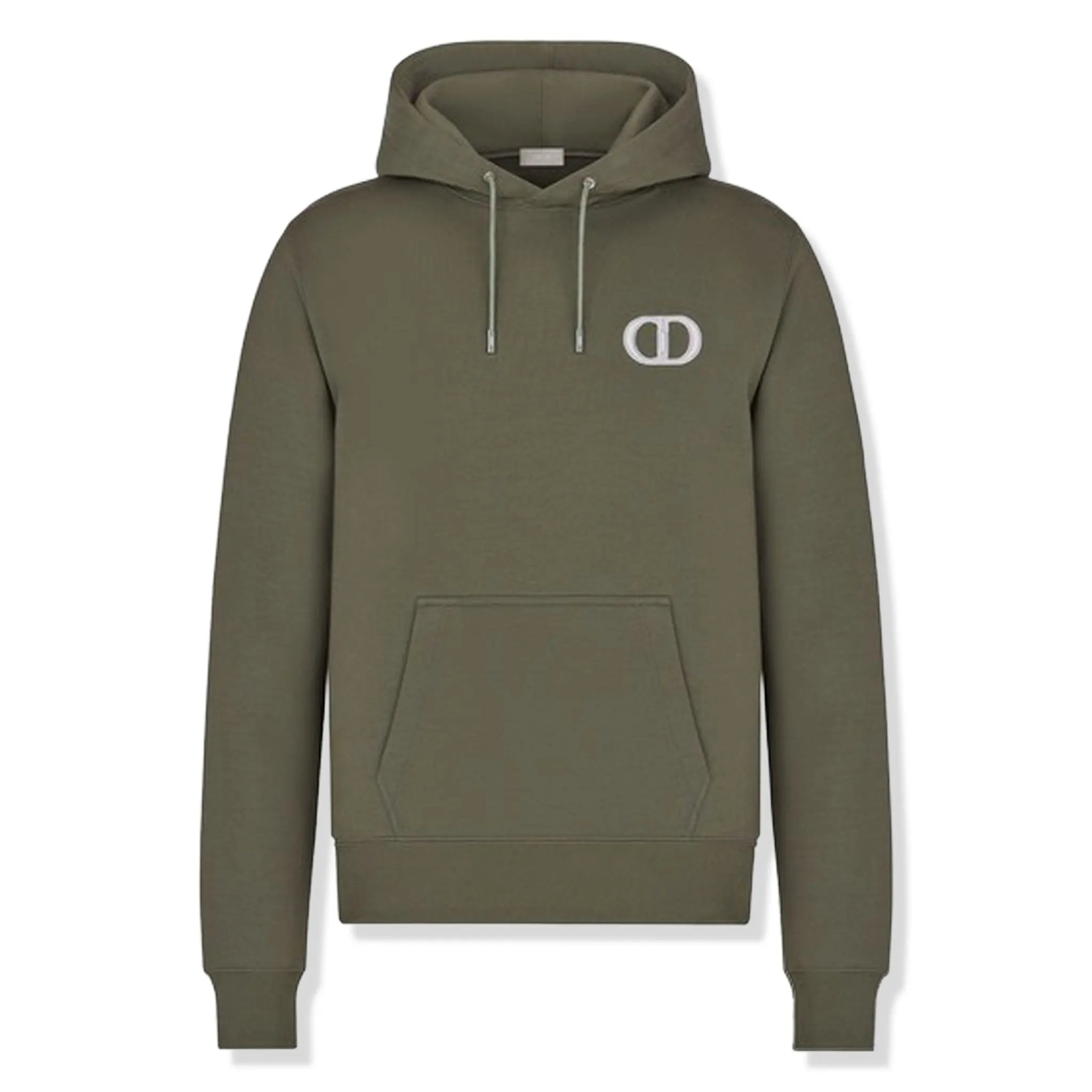 Front View of Preloved - Dior CD Icon Khaki Olive Hoodie 113J698A0531_C680