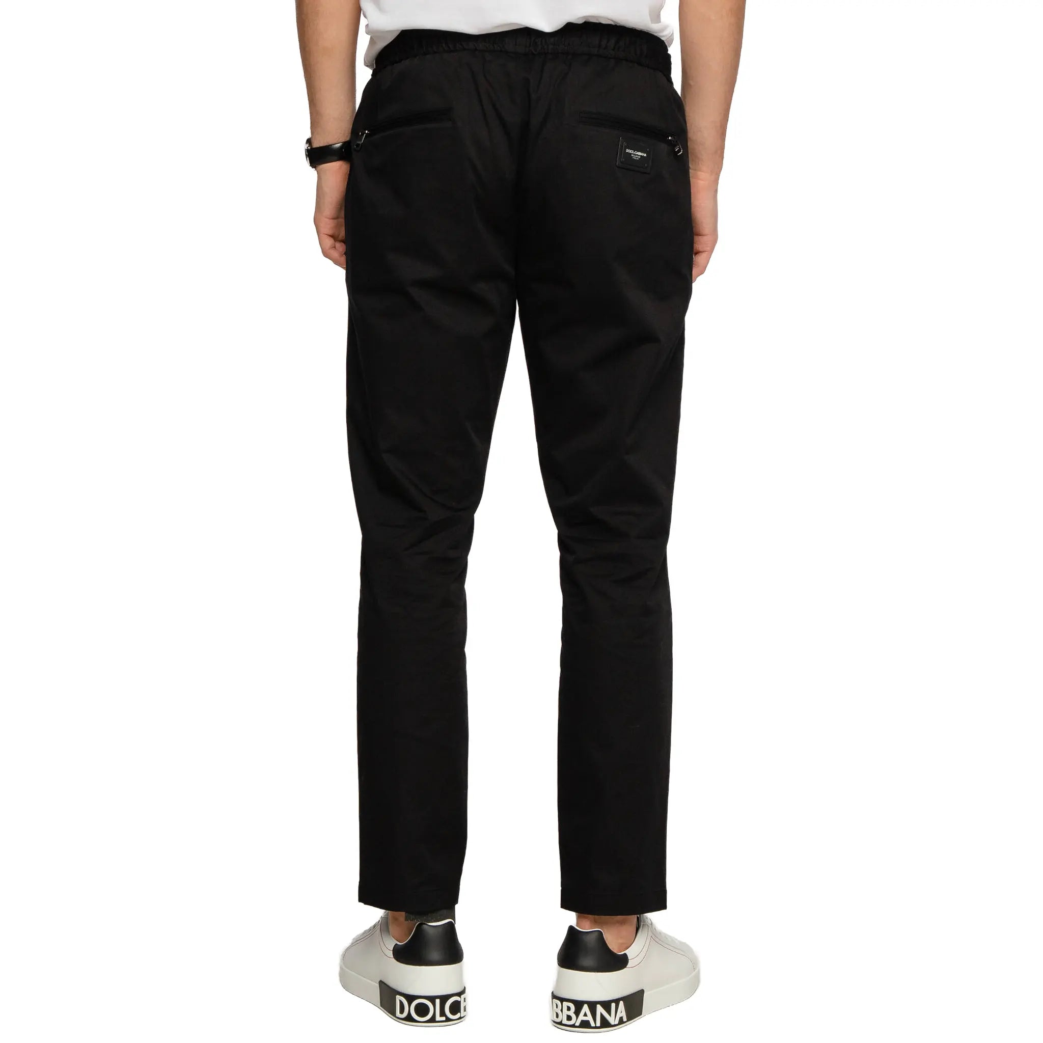 Back View of Preloved - Dolce & Gabbana Regular Fit Black Trousers