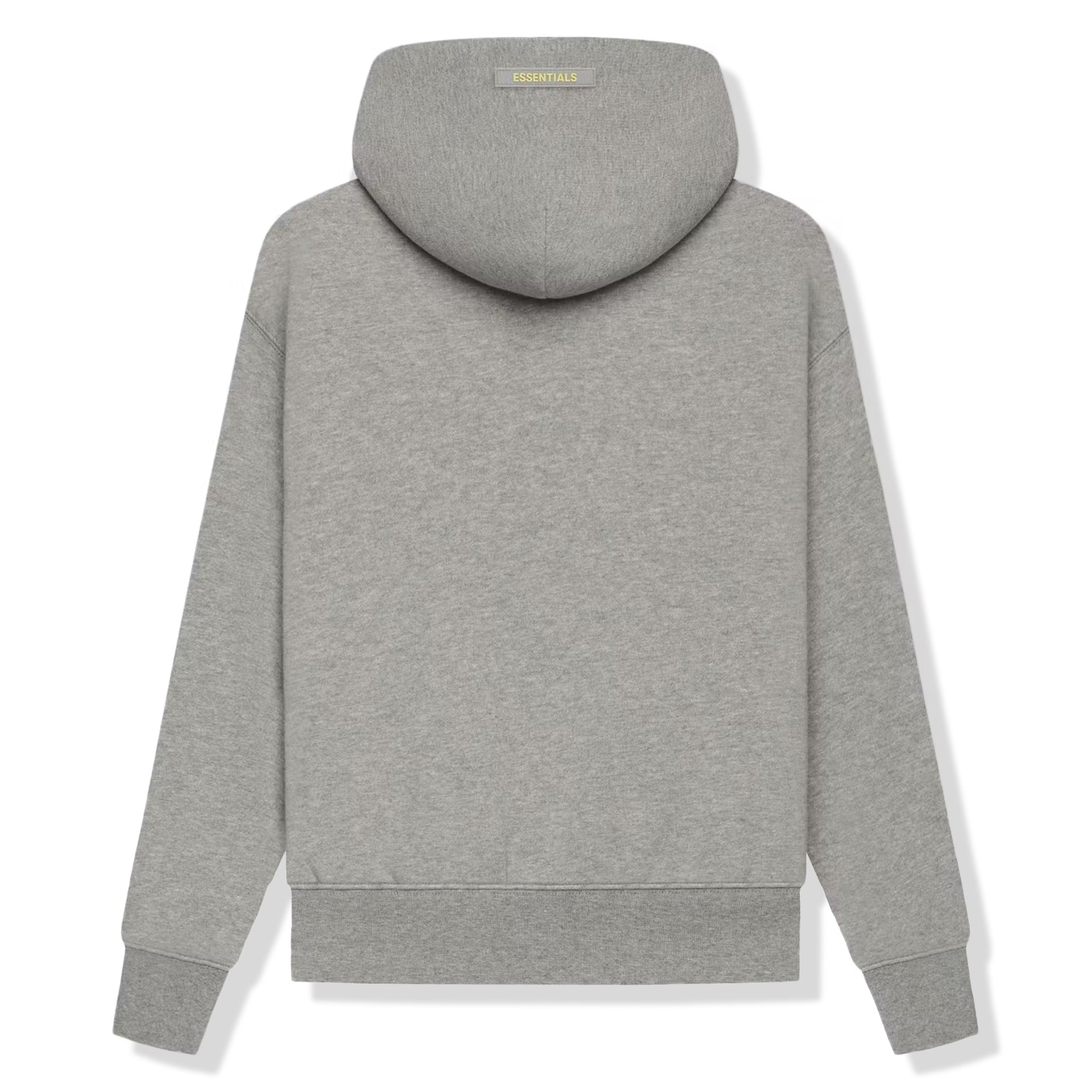 Back View of Preloved - Fear Of God Essentials Kids Heather Oatmeal Hoodie 192SP212103K