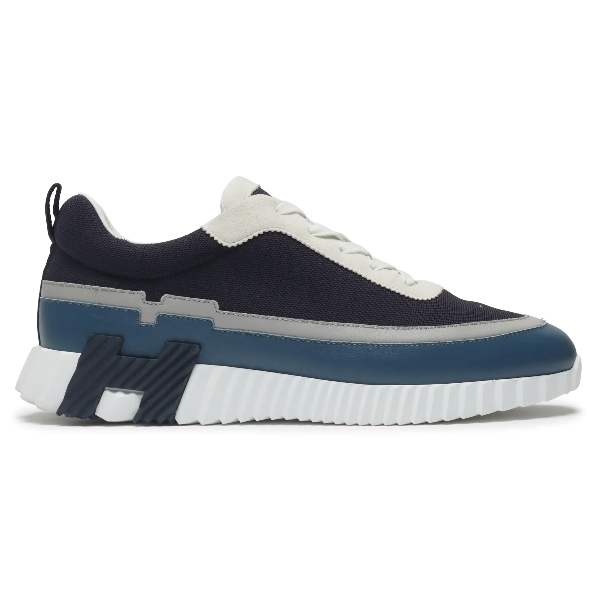 Side View of Preloved - Hermès Paris Bouncing Sneaker Blue Grey White H242796ZHI2435