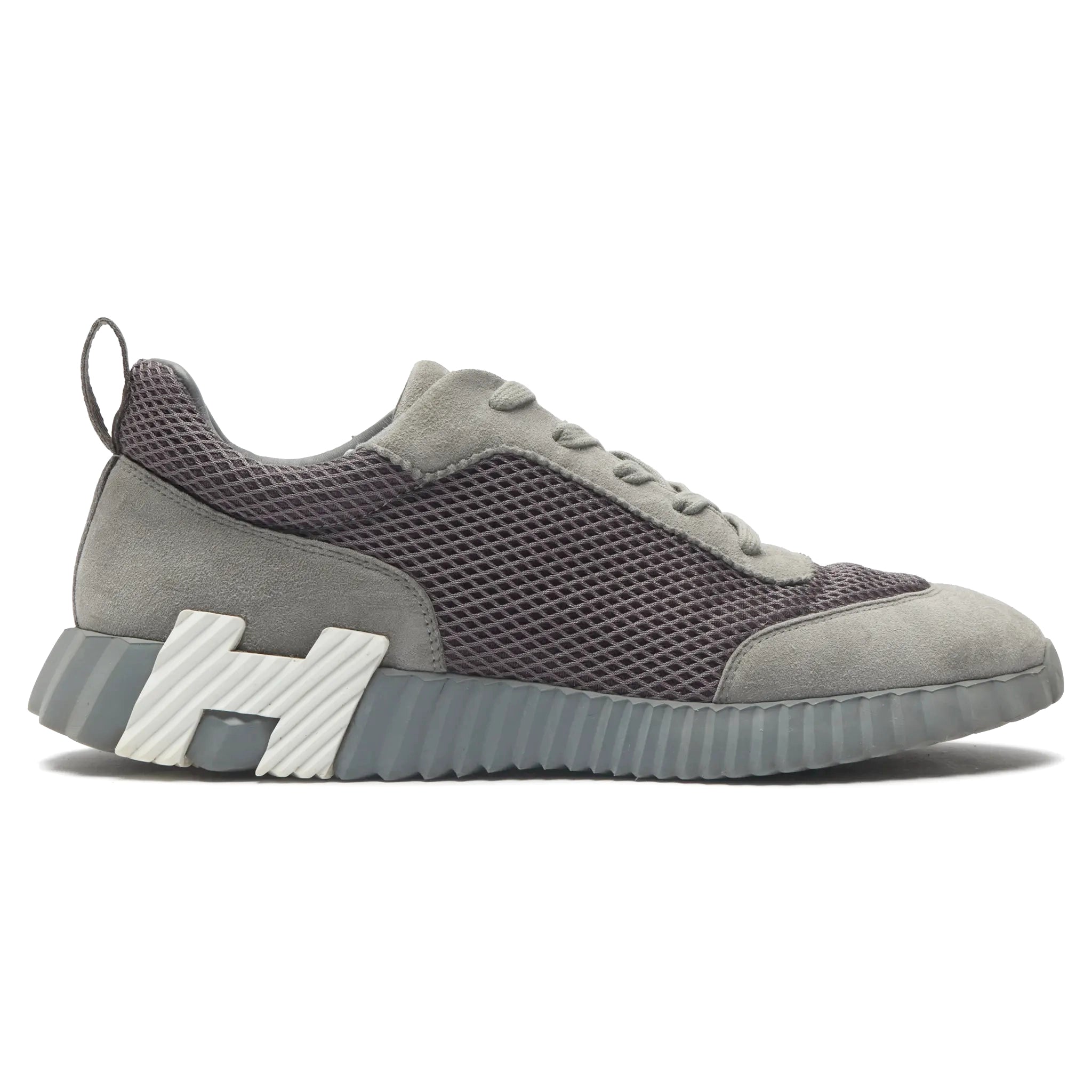 Side View of Preloved - Hermes Paris Bouncing Sneaker Grey H232856ZH1F410