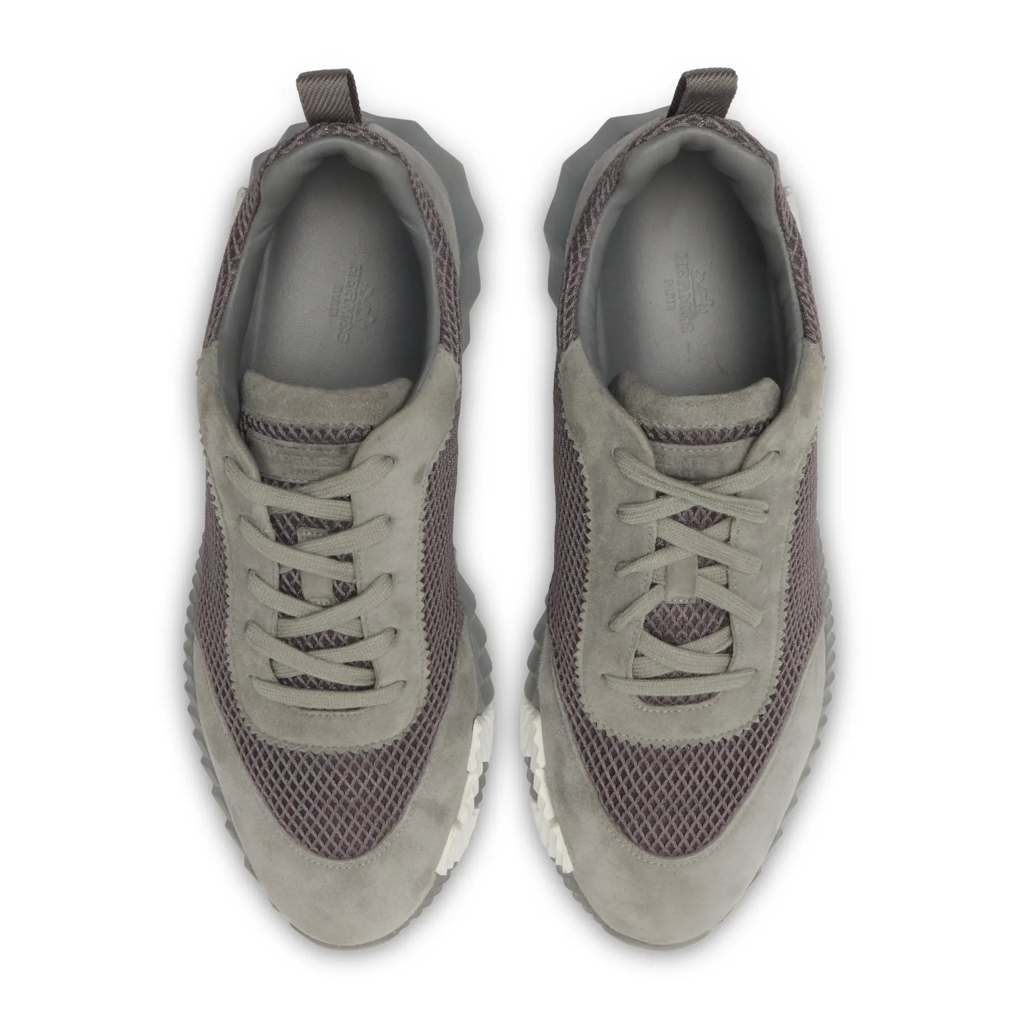 Upper View of Preloved - Hermes Paris Bouncing Sneaker Grey H232856ZH1F410