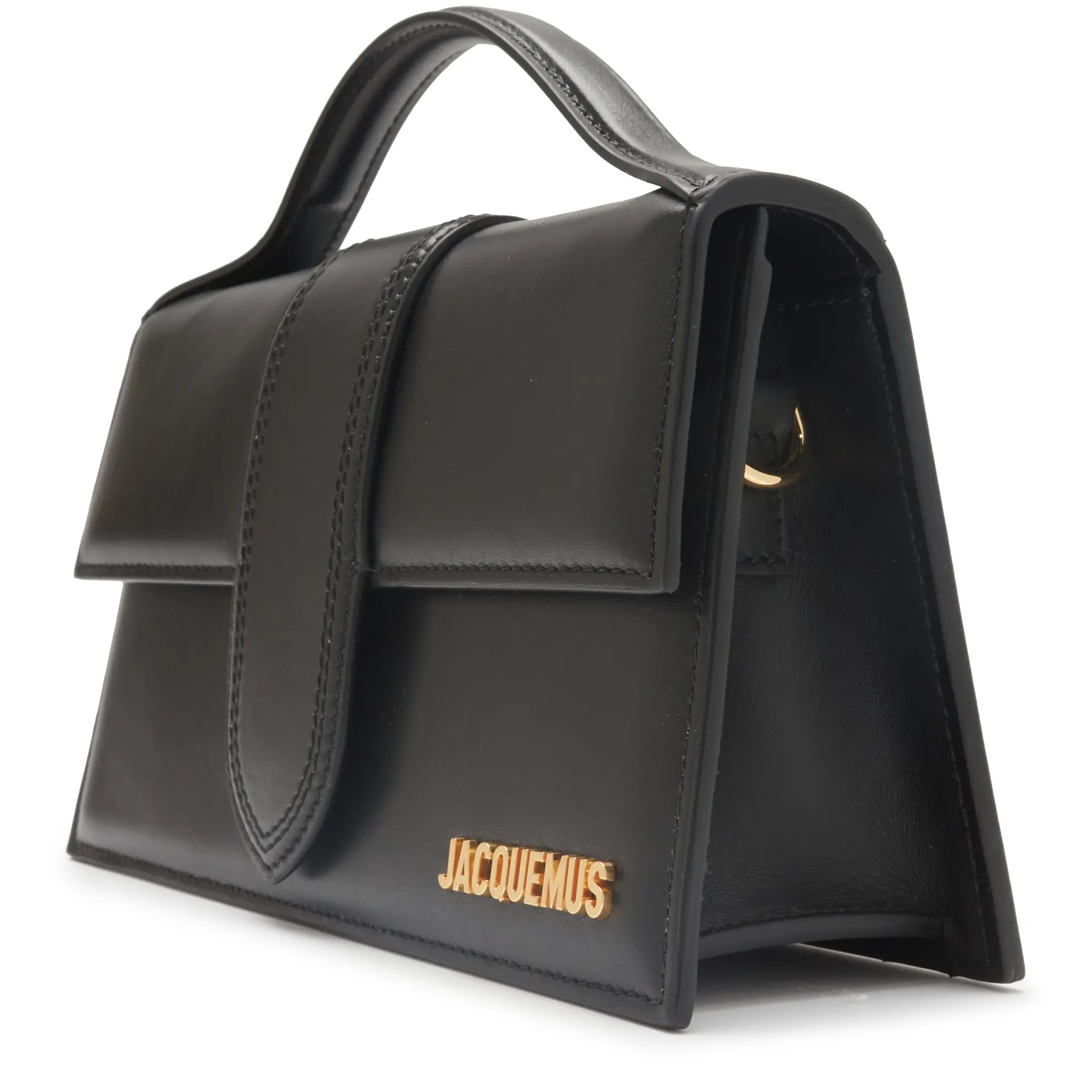 Front Side View of Preloved - Jacquemus Large Bambino Black Crossbody Bag 213BA07-213 300990