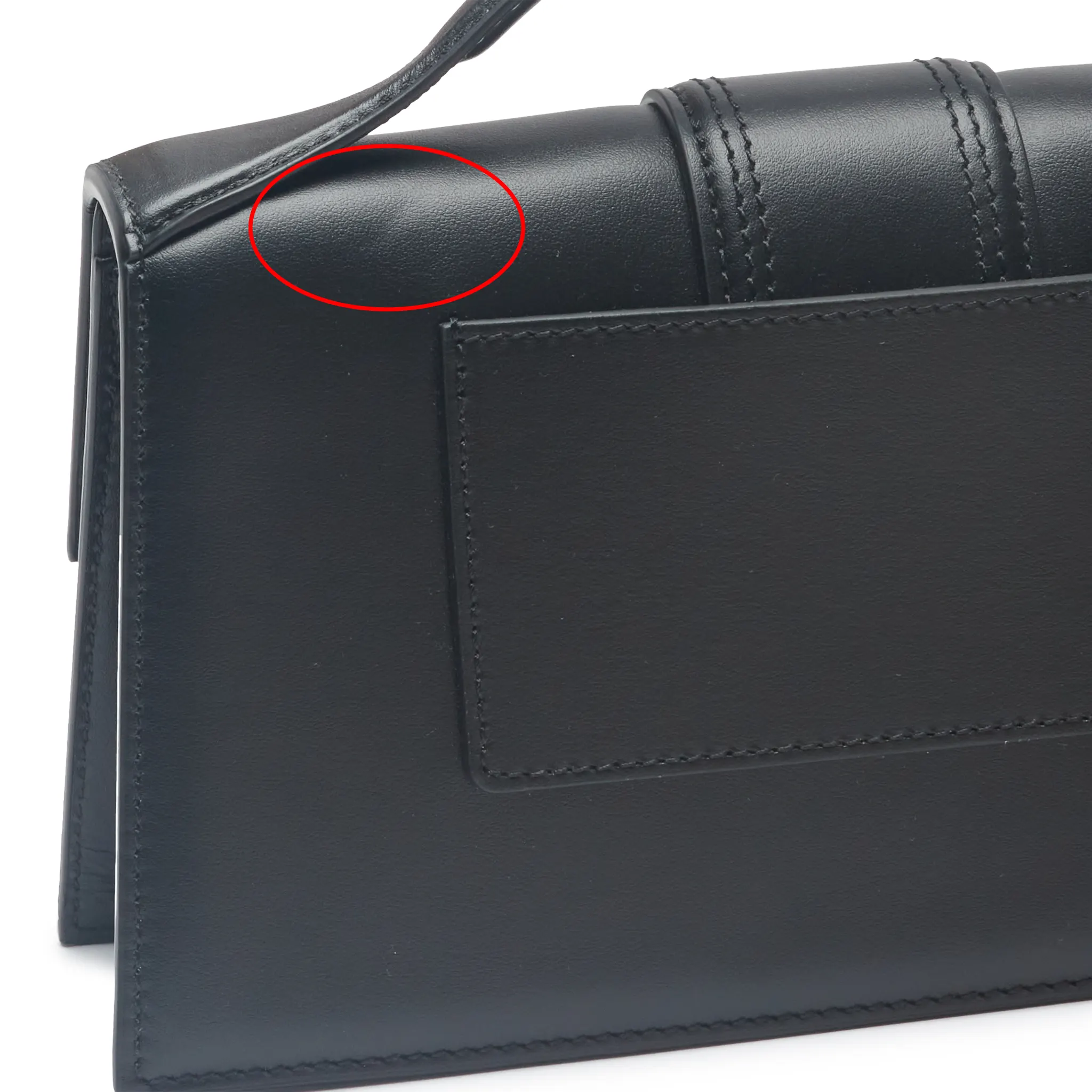 Detailed View of Preloved - Jacquemus Large Bambino Black Crossbody Bag