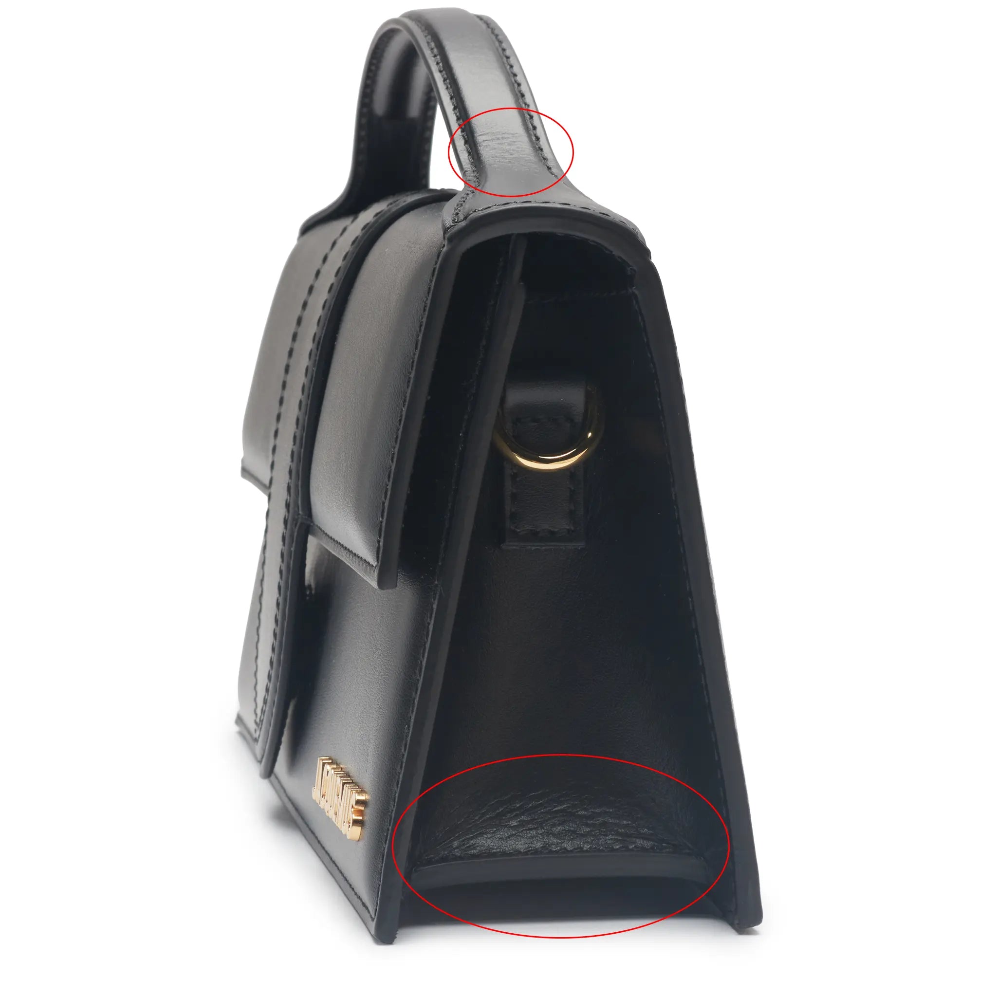 Detailed View of Preloved - Jacquemus Large Bambino Black Crossbody Bag