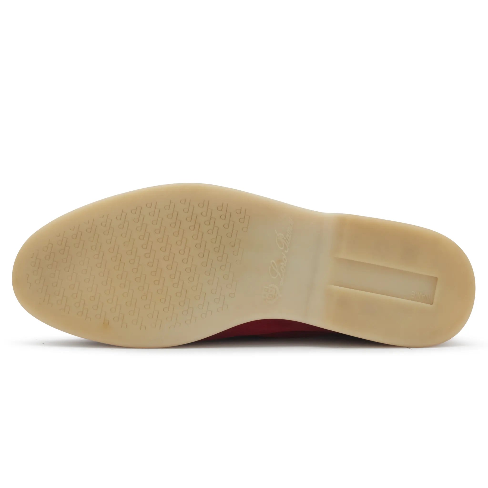 Sole View of Preloved - Loro Piana Summer Charms Suede Red Fairy Loafers
