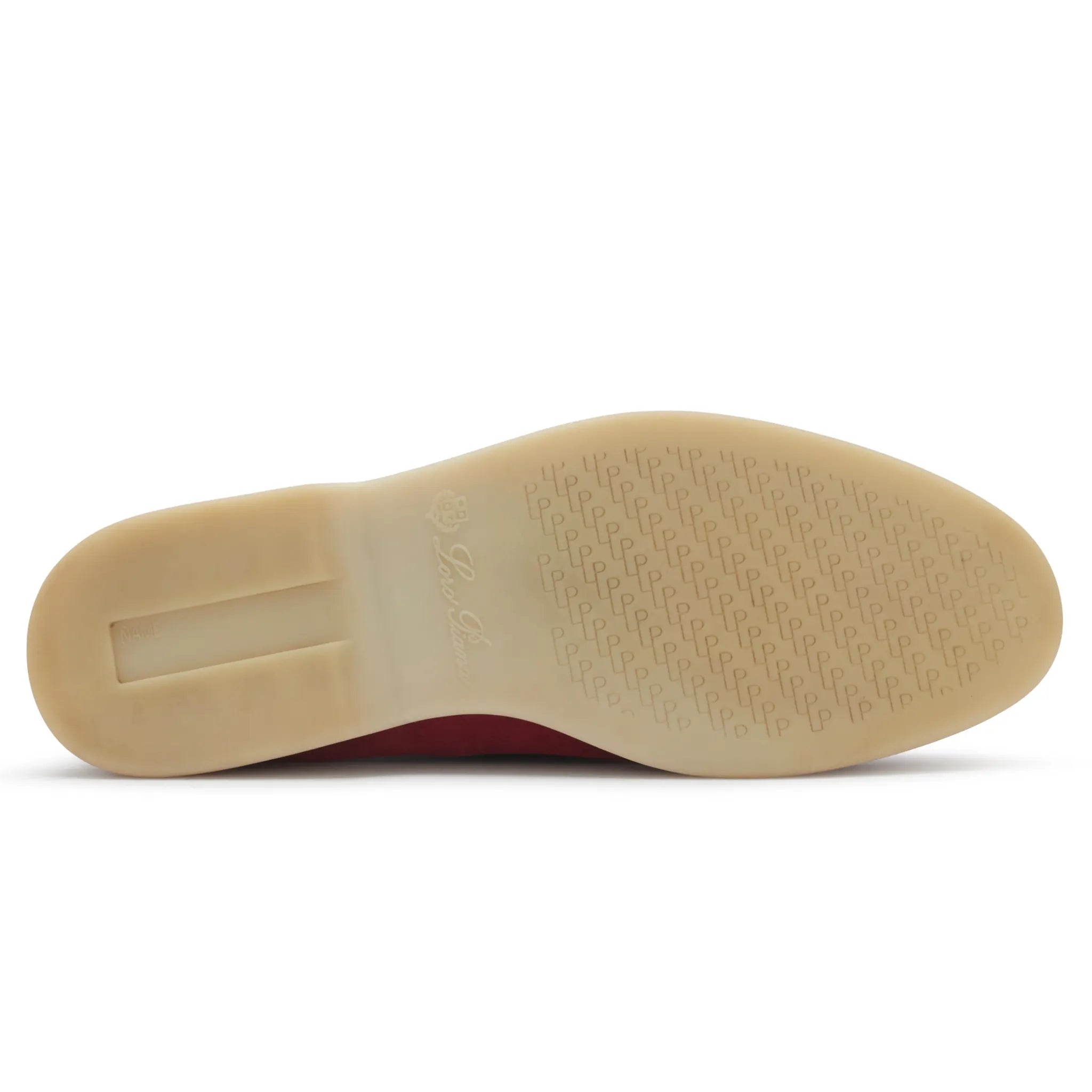 Sole View of Preloved - Loro Piana Summer Charms Suede Red Fairy Loafers