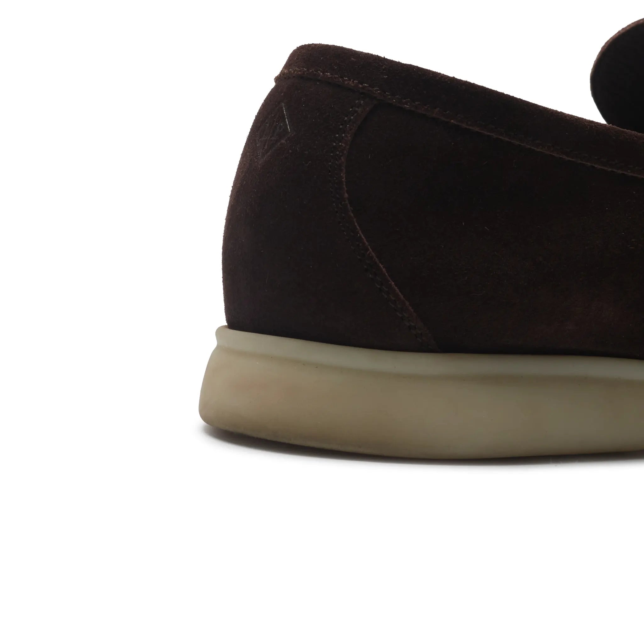 Detailed View of Preloved - Loro Piana Summer Walk Suede Chocolate Loafers Fae8124_h026