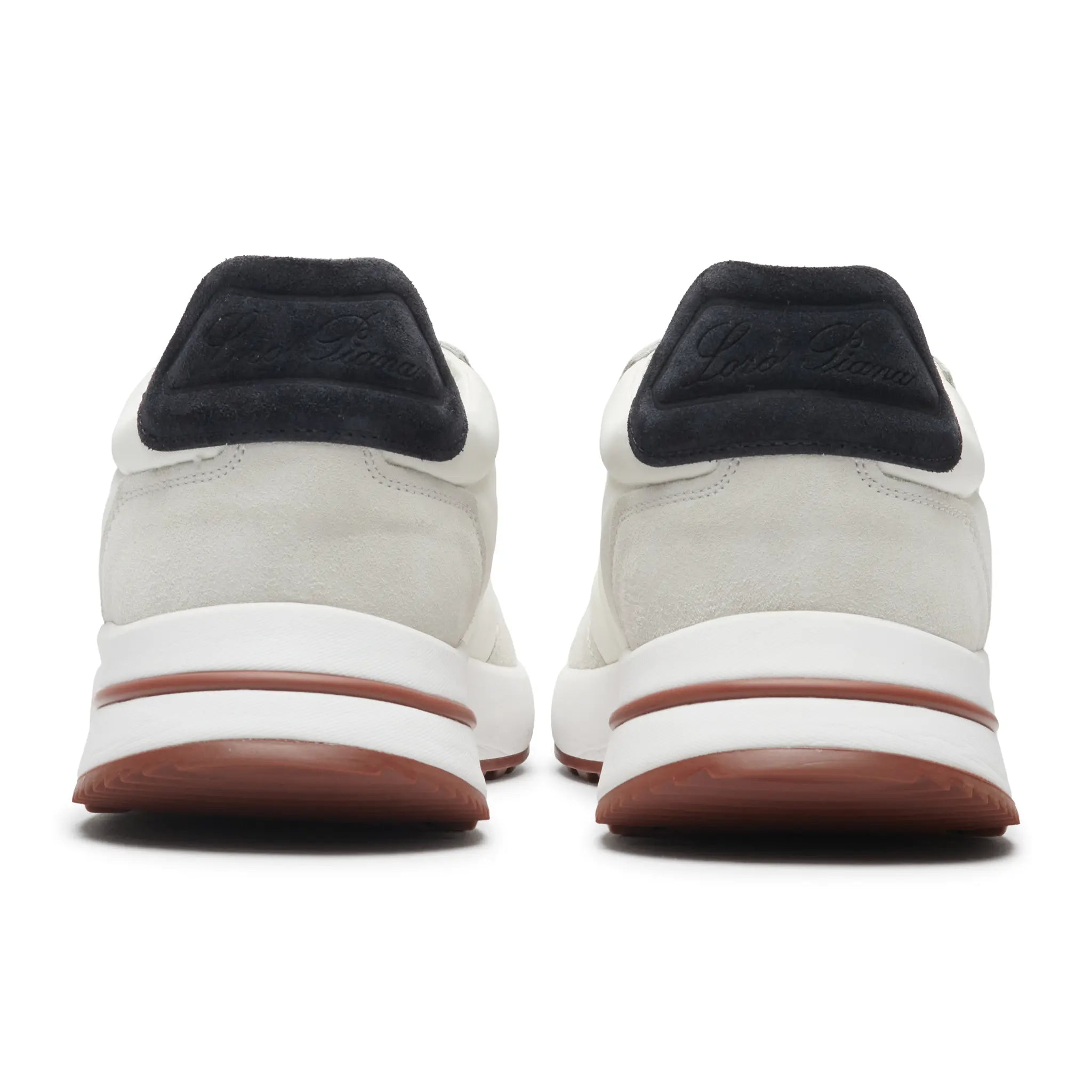 Back View of Preloved - Loro Piana Week End Walk White Sneaker FAP9780