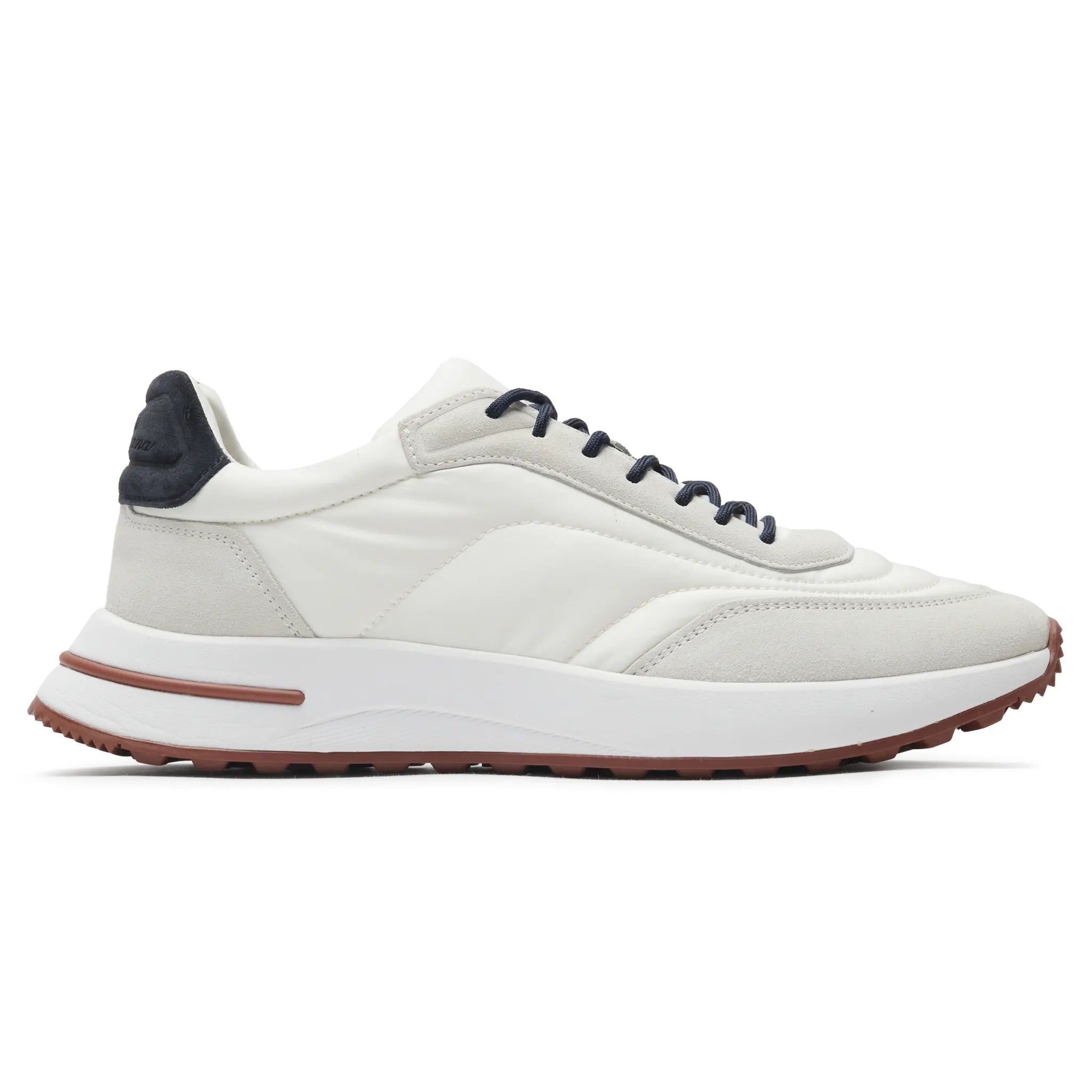 Side View of Preloved - Loro Piana Week End Walk White Sneaker FAP9780