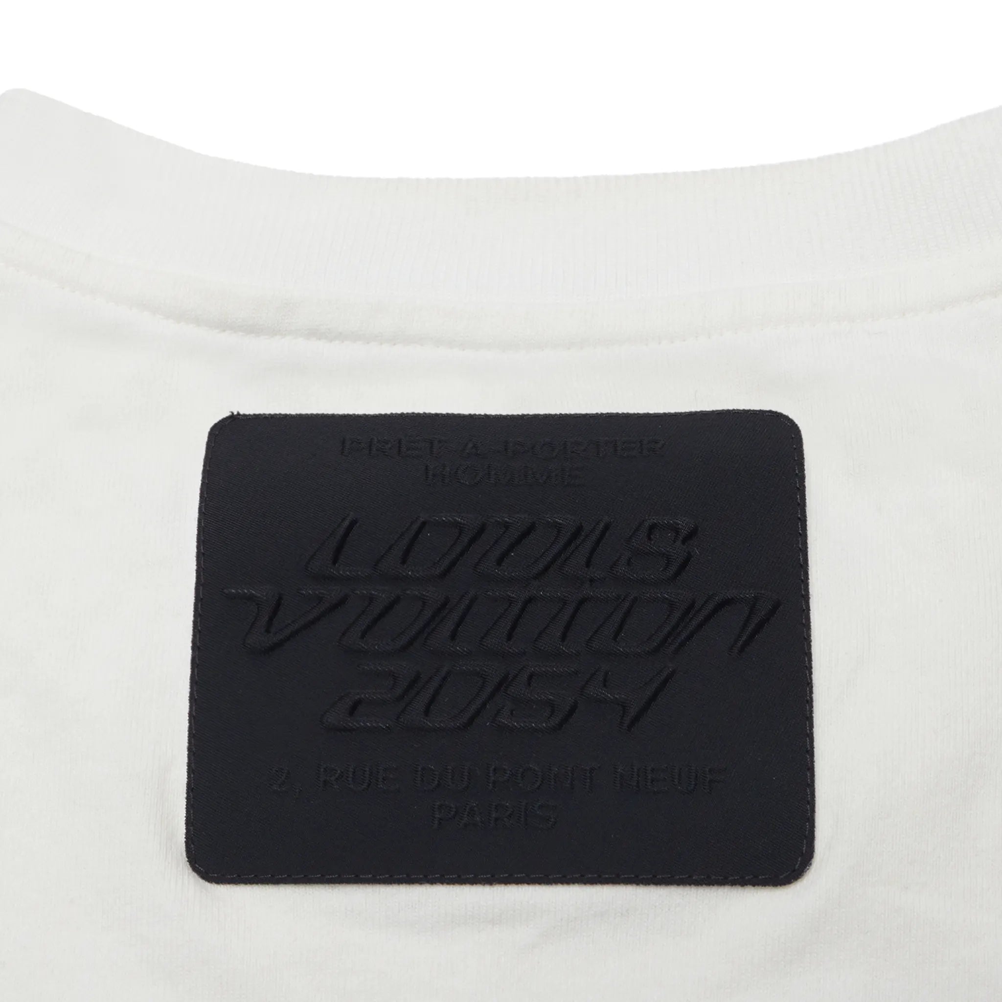 Detailed Back View of Preloved - Louis Vuitton 2054 Planes White T Shirt
