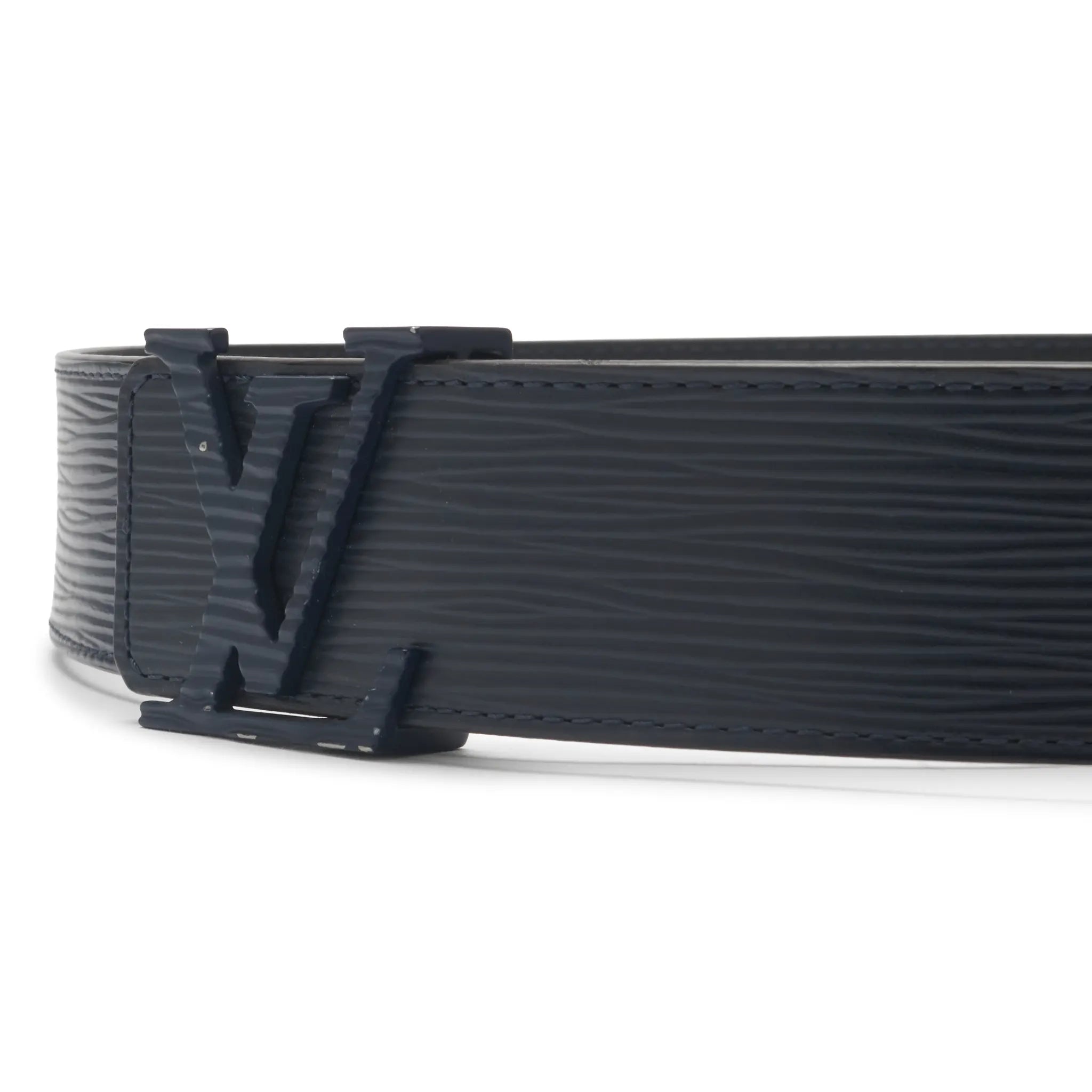 Detailed View of Preloved - Louis Vuitton Epi Leather 36mm Navy Belt M9608