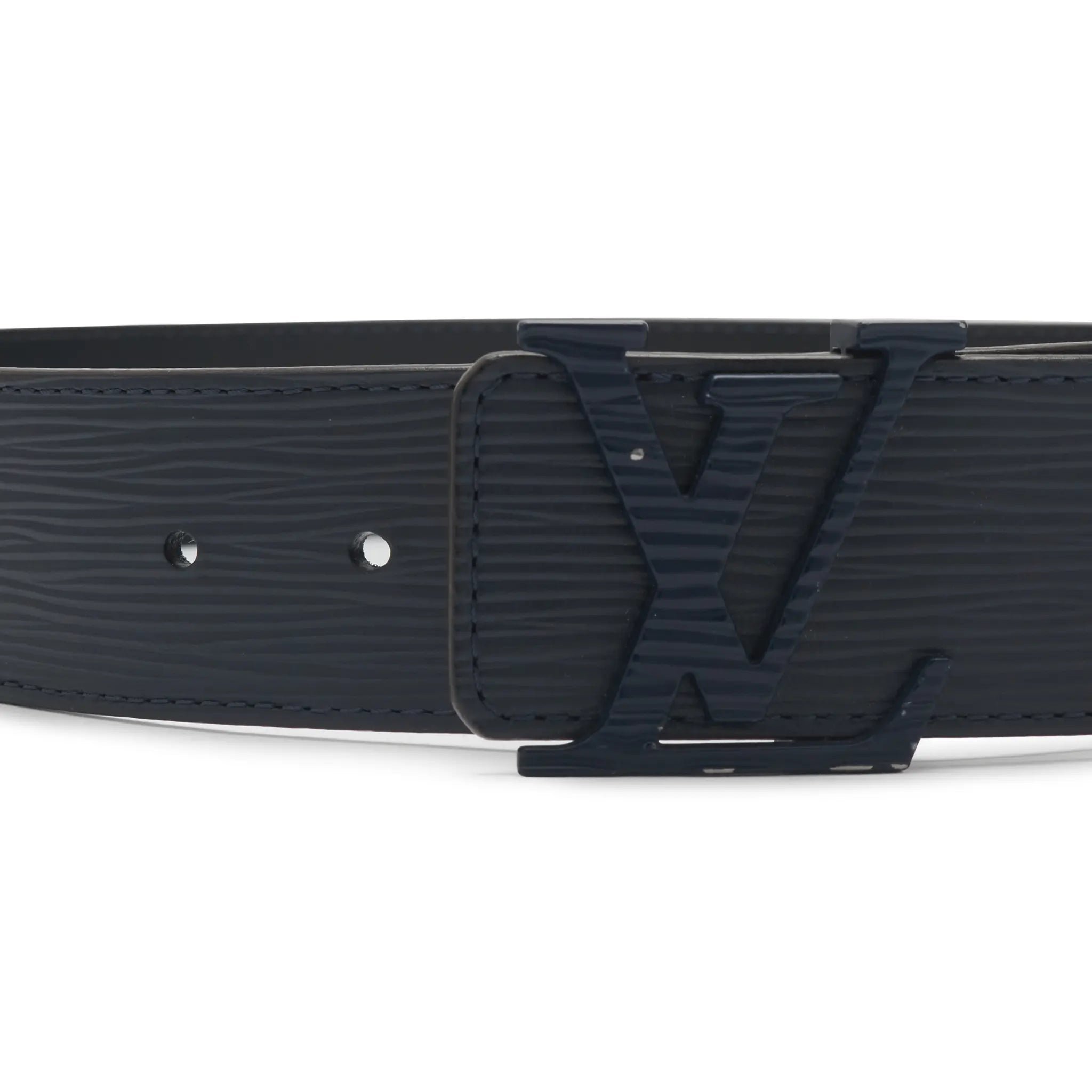 Detailed View of Preloved - Louis Vuitton Epi Leather 36mm Navy Belt M9608