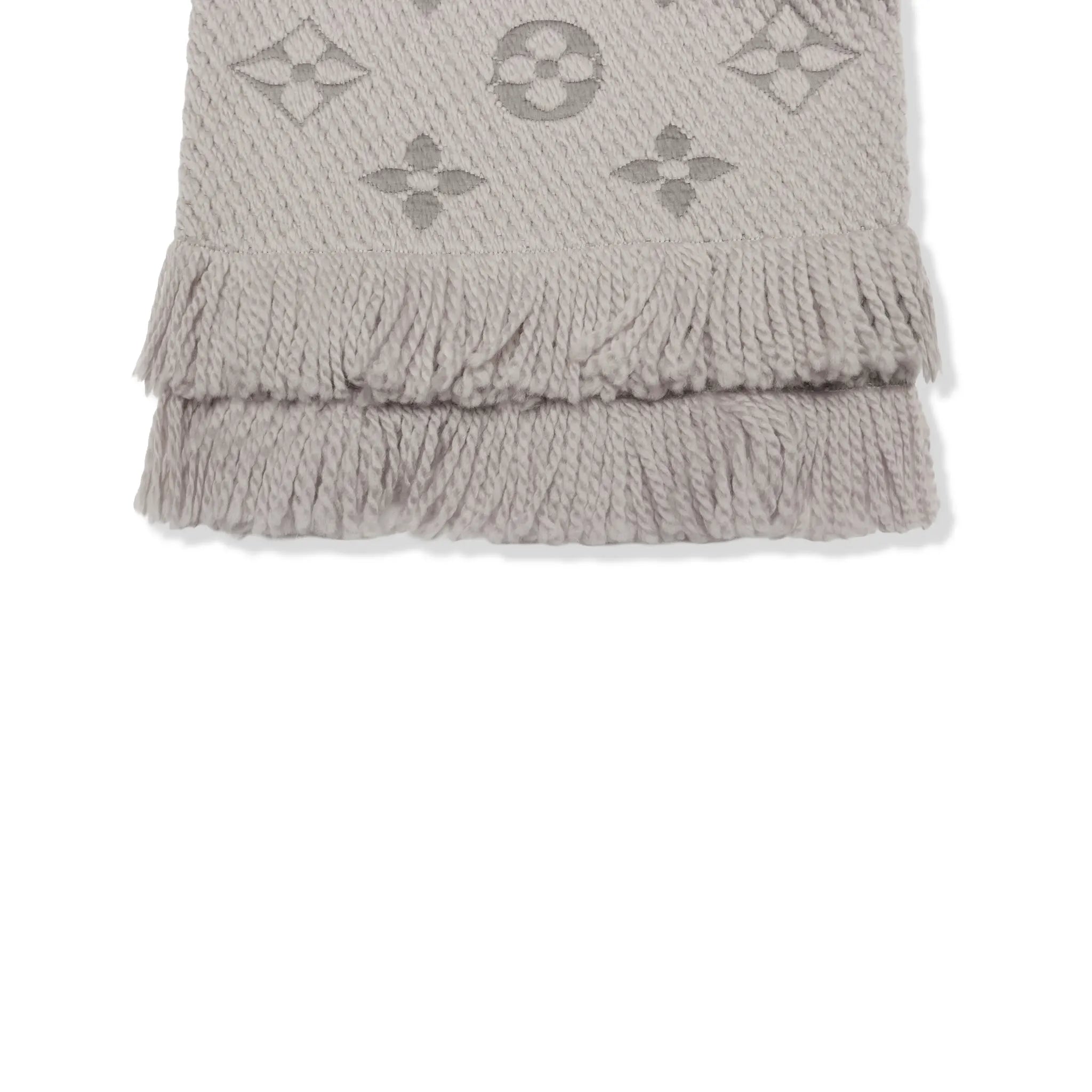 Preloved - Louis Vuitton Logomania Wool Grey Scarf
