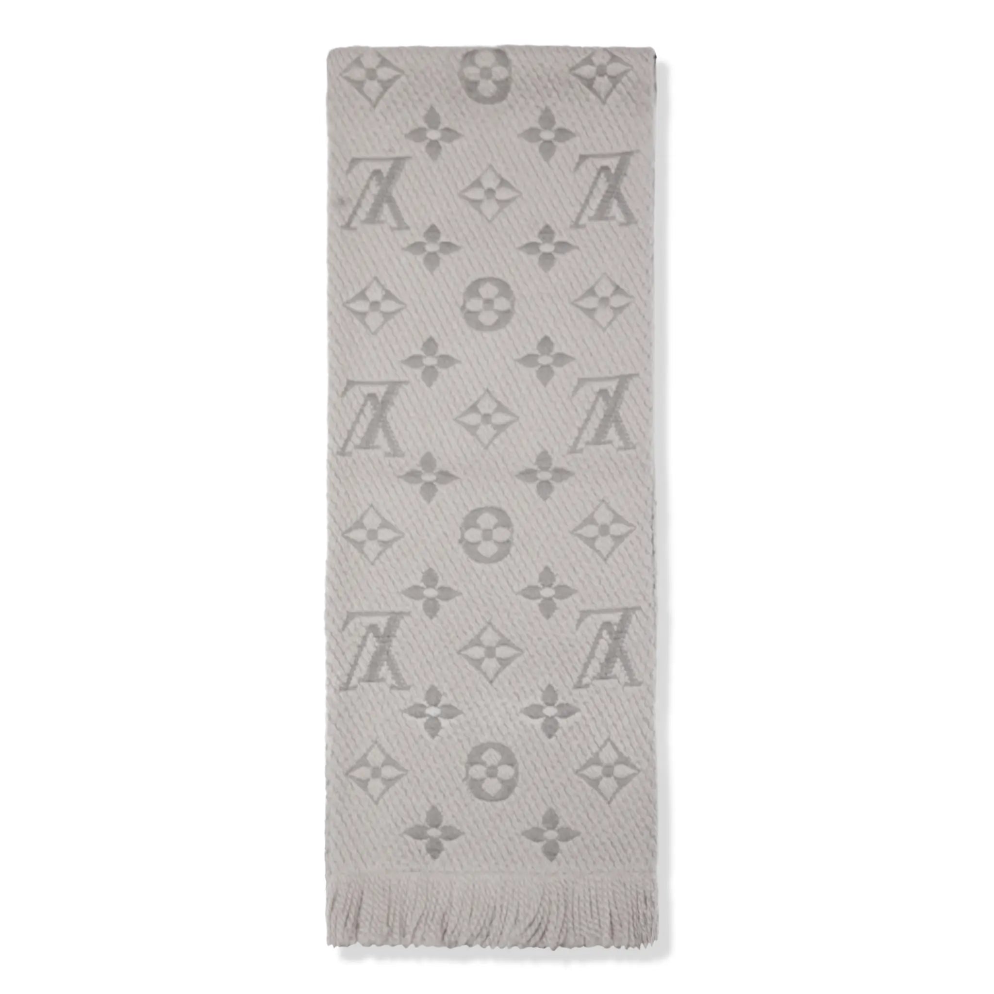Preloved - Louis Vuitton Logomania Wool Grey Scarf