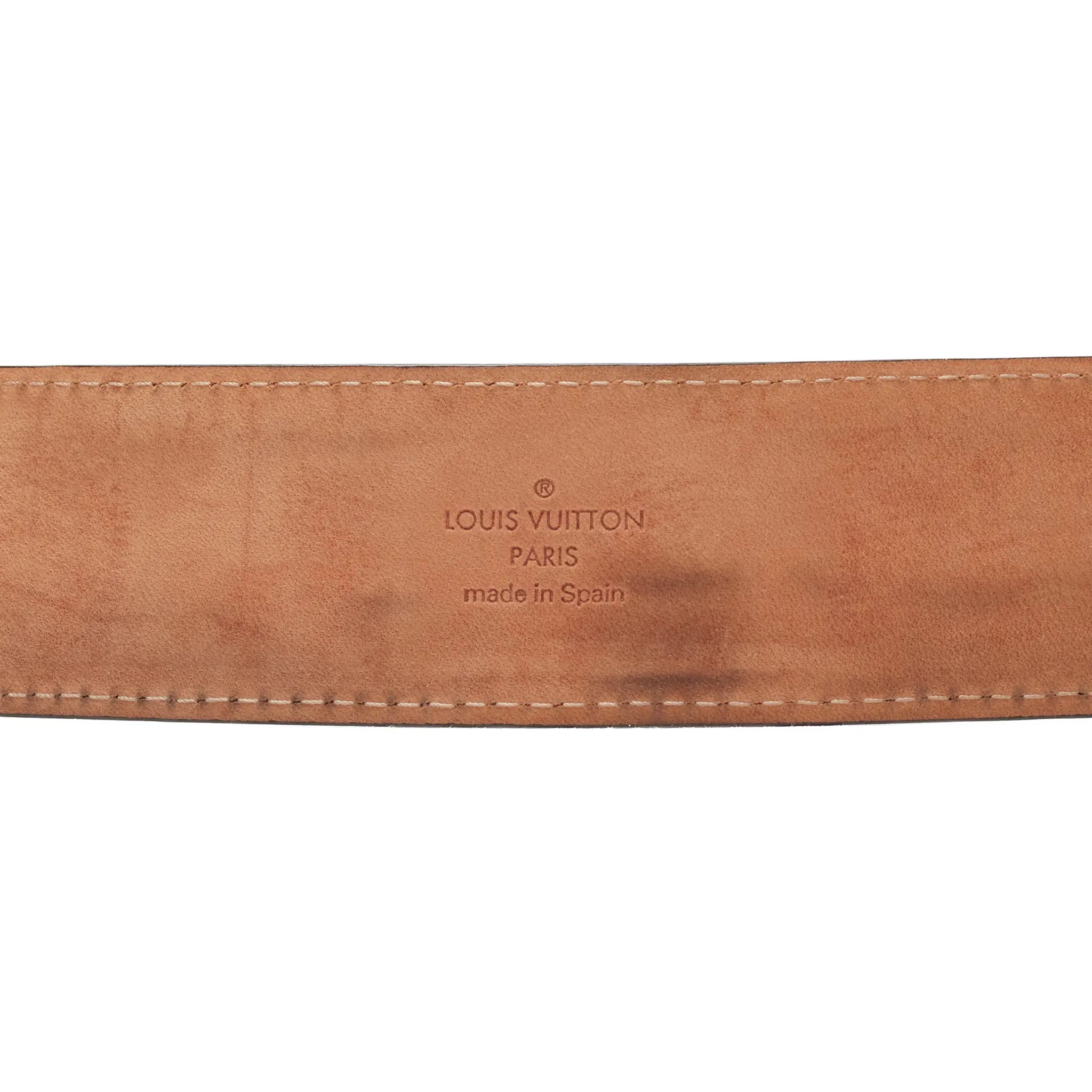 Detailed View of Preloved - Louis Vuitton LV Initiales Monogram 40mm Brown Belt M9608