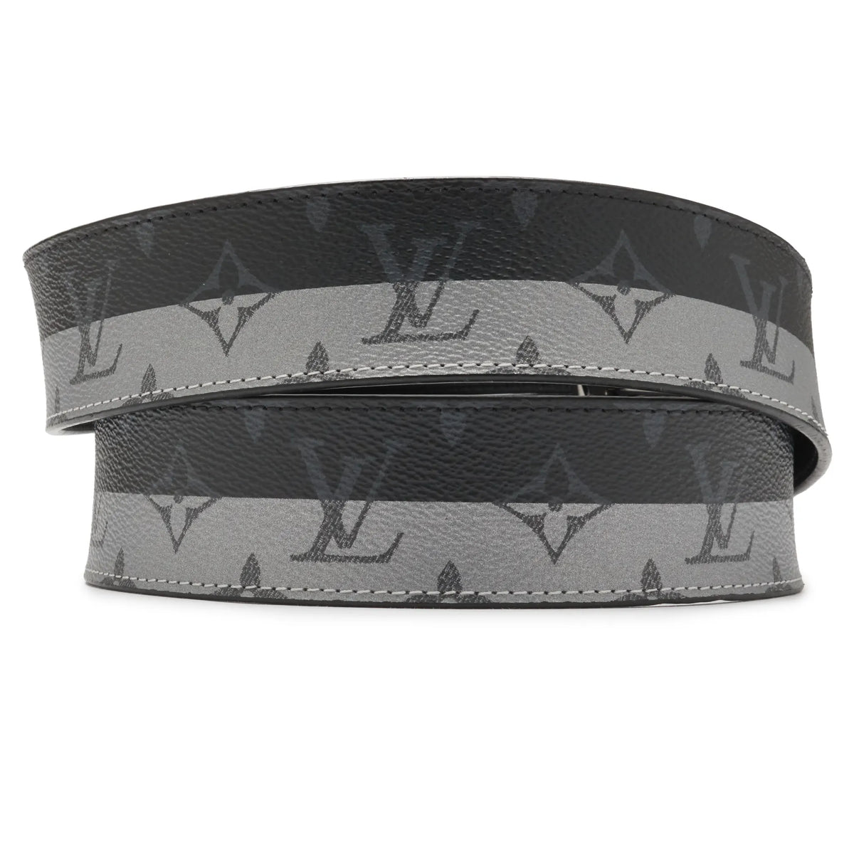 Louis Vuitton LV Initial 40 mm Monogram Eclipse Belt Canvas Logo 90 30 LV Initiales 40MM Reversible Monogram Eclipse Canvas - gifts  main image 4