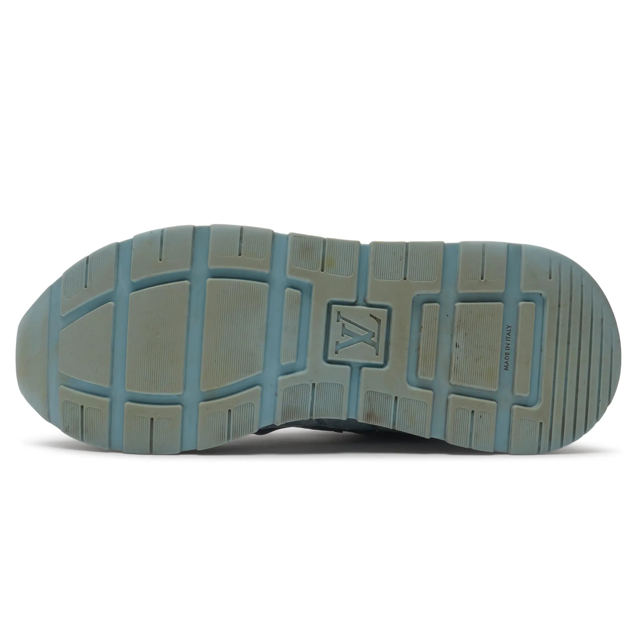 Sole View of Preloved - Louis Vuitton LV Run Away Blue Sneaker 1abfci